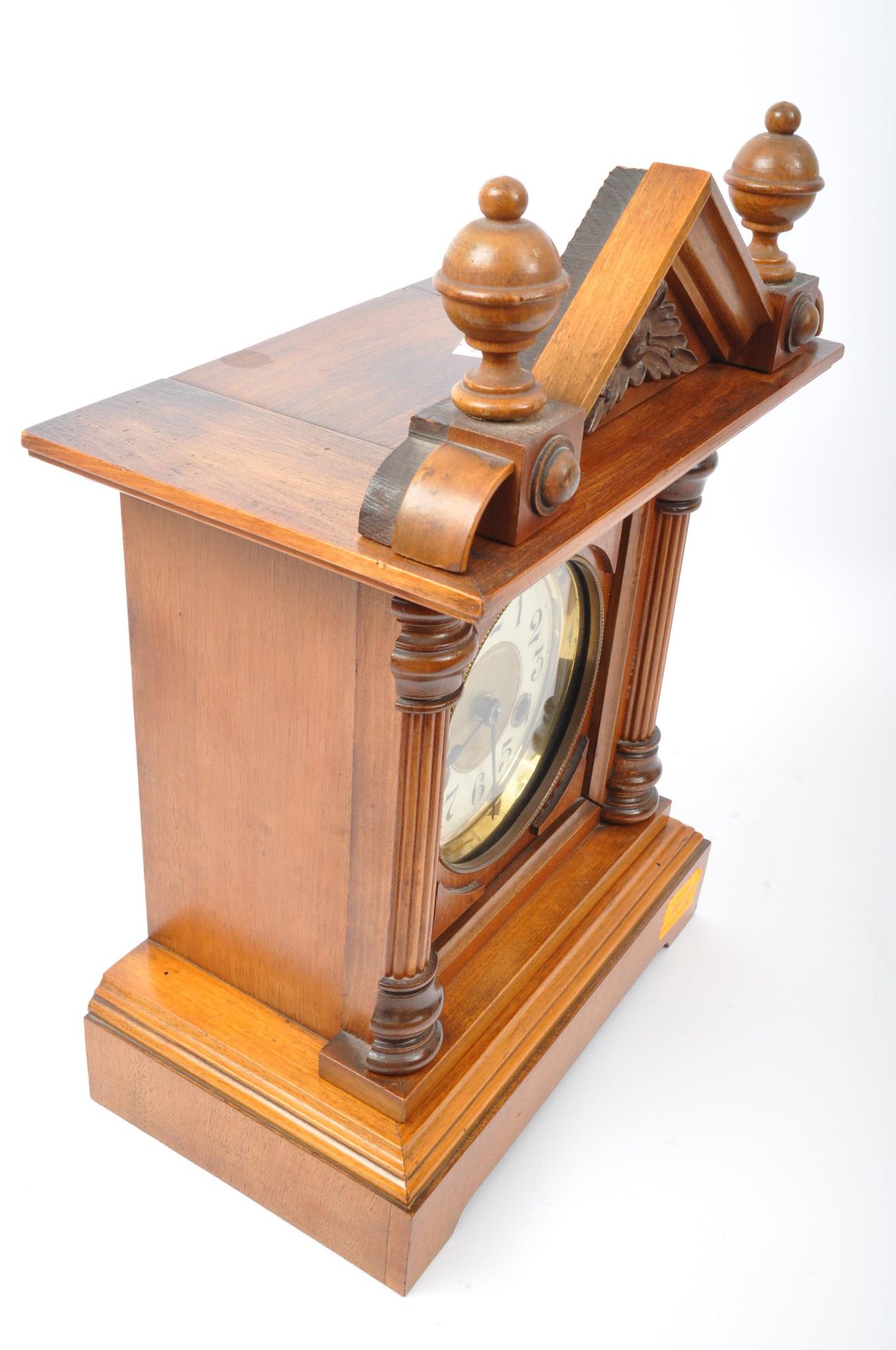 VICTORIAN MAHOGANY EIGHT DAY MANTEL CLOCK - Image 2 of 5