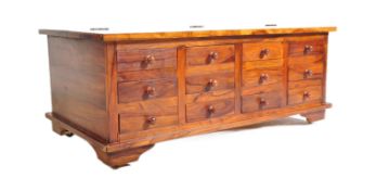CONTEMPORARY INDIAN SHEESHAM WOOD COFFEE TABLE