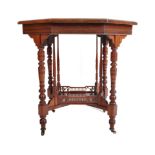 VICTORIAN MAHOGANY OCTAGONAL OCCASIONAL TABLE