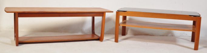 TWO MID 20TH CENTURY TEAK COFFEE TABLES