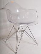 CHARLES & RAY EAMES FOR VITRA - DAR FORMED PLASTIC ARMCHAIR