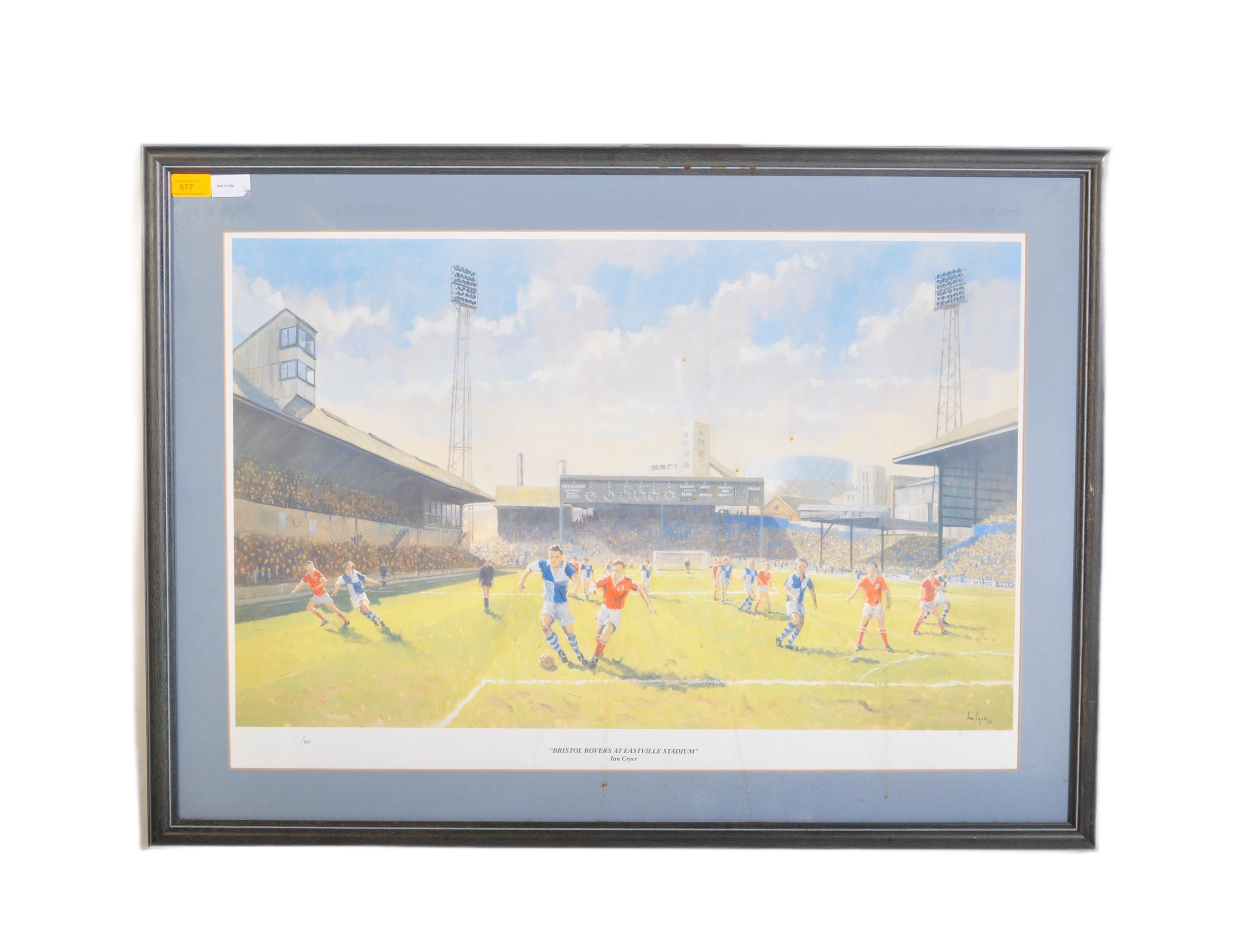 IAN CRYER - BRISTOL ROVERS AT EASTVILLE STADIUM- PRINT