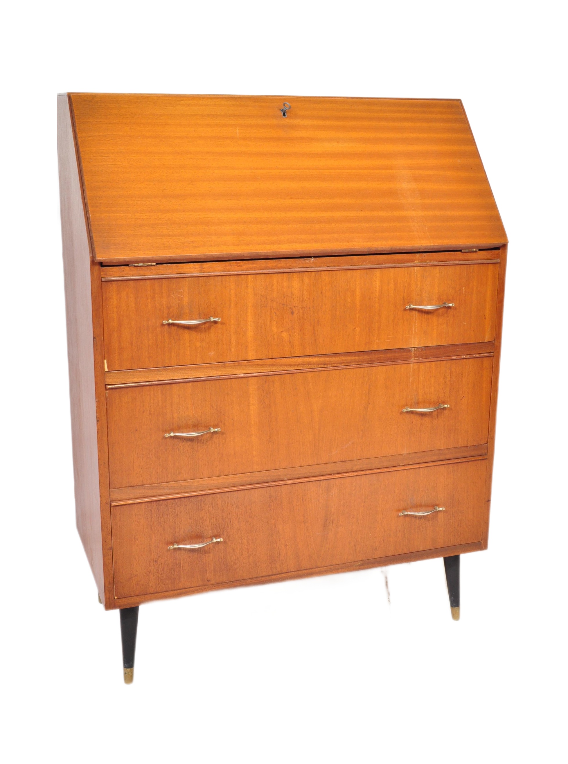 RETRO VINTAGE MID 20TH CENTURY TEAK BUREAU