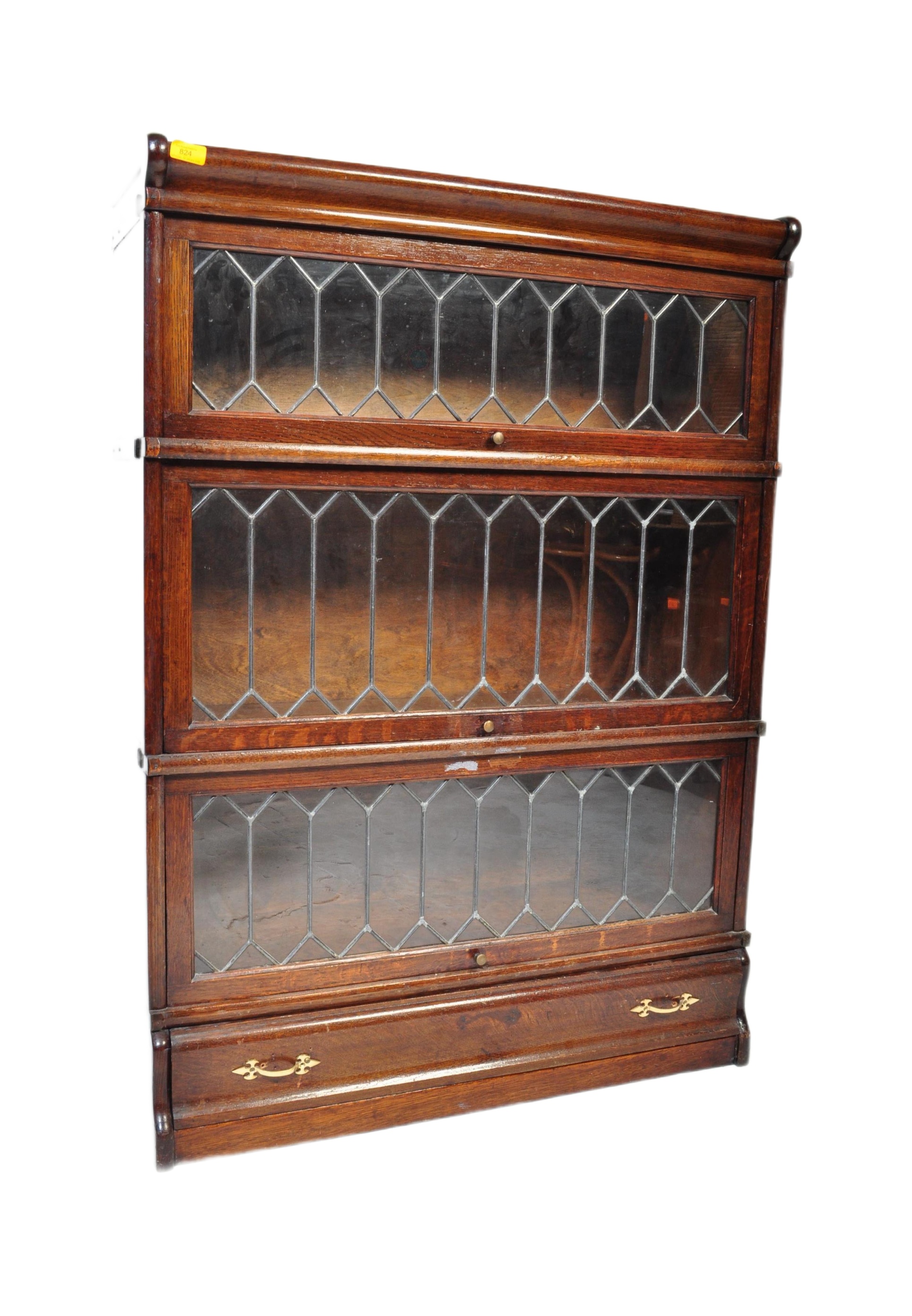 EARLY 20TH CENTURY GLOBE WERNICKE OAK BARRISTERS BOOKCASE