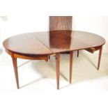19TH CENTURY GEORGE III D END EXTENDING DINING TABLE