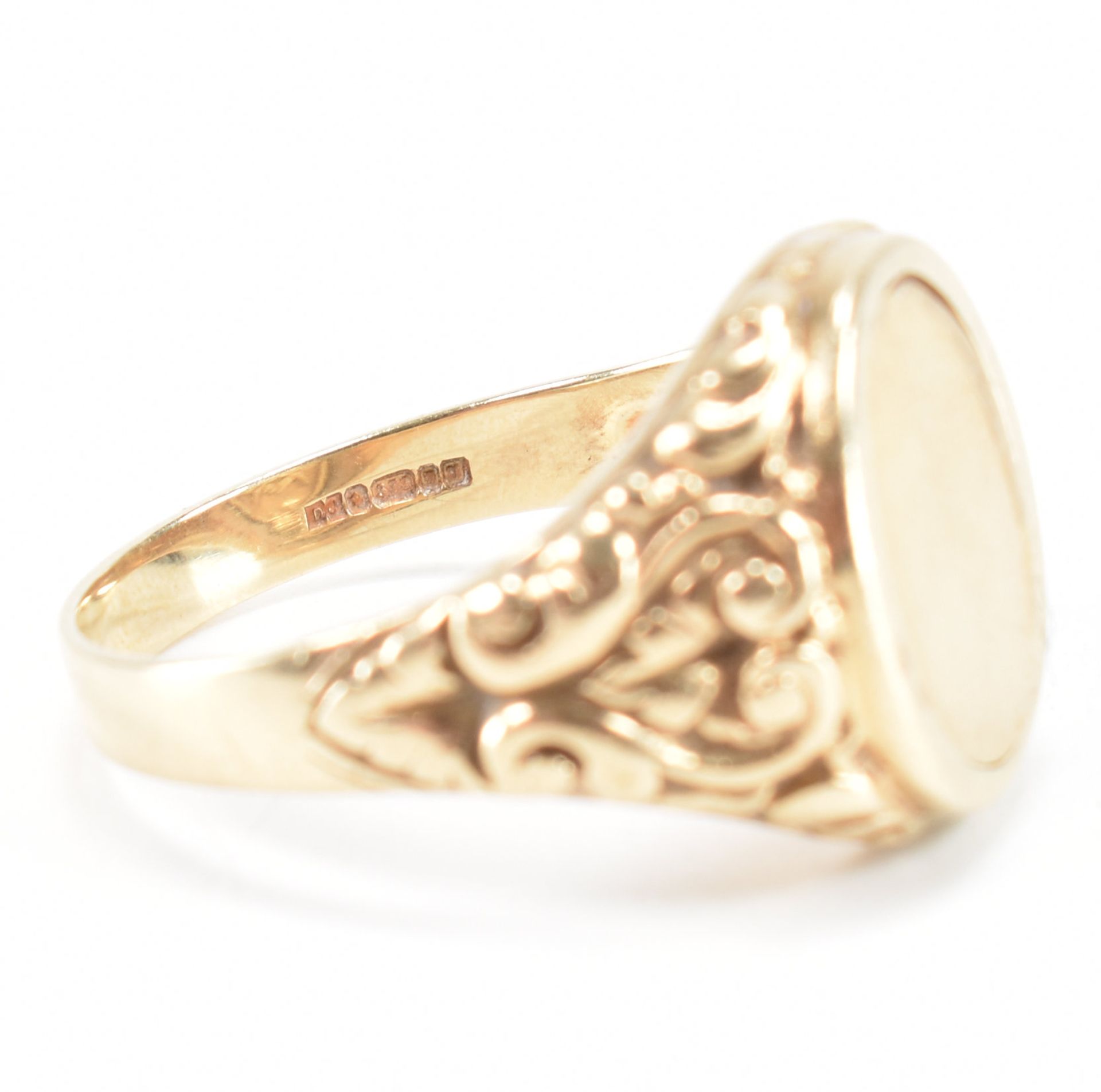 HALLMARKED 9CT GOLD MASONIC SWIVEL SIGNET RING - Bild 7 aus 9