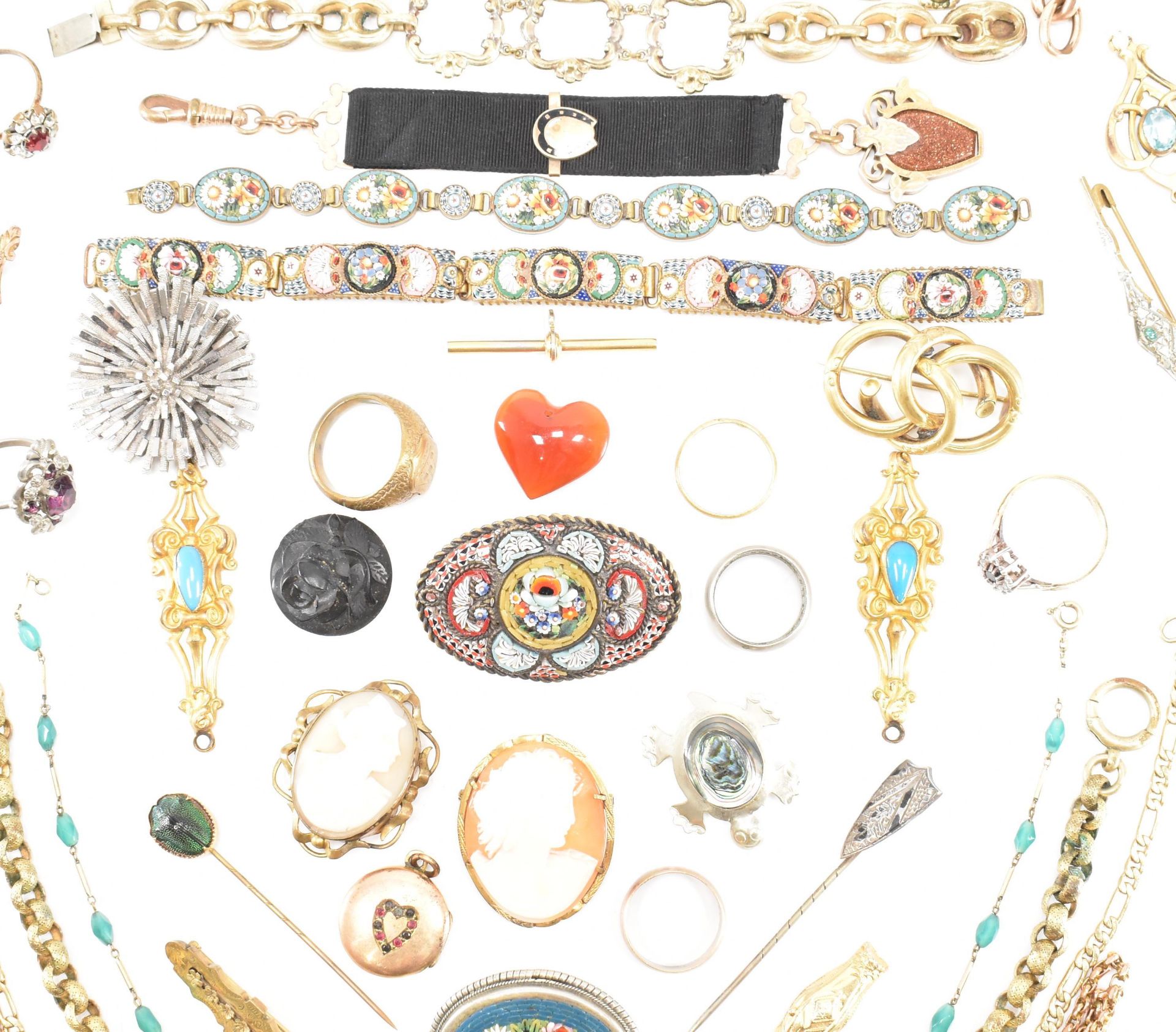 ASSORTED COLLECTION OF ANTIQUE & LATER JEWELLERY - Image 3 of 5