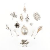 COLLECTION OF ASSORTED 925 SILVER PENDANTS