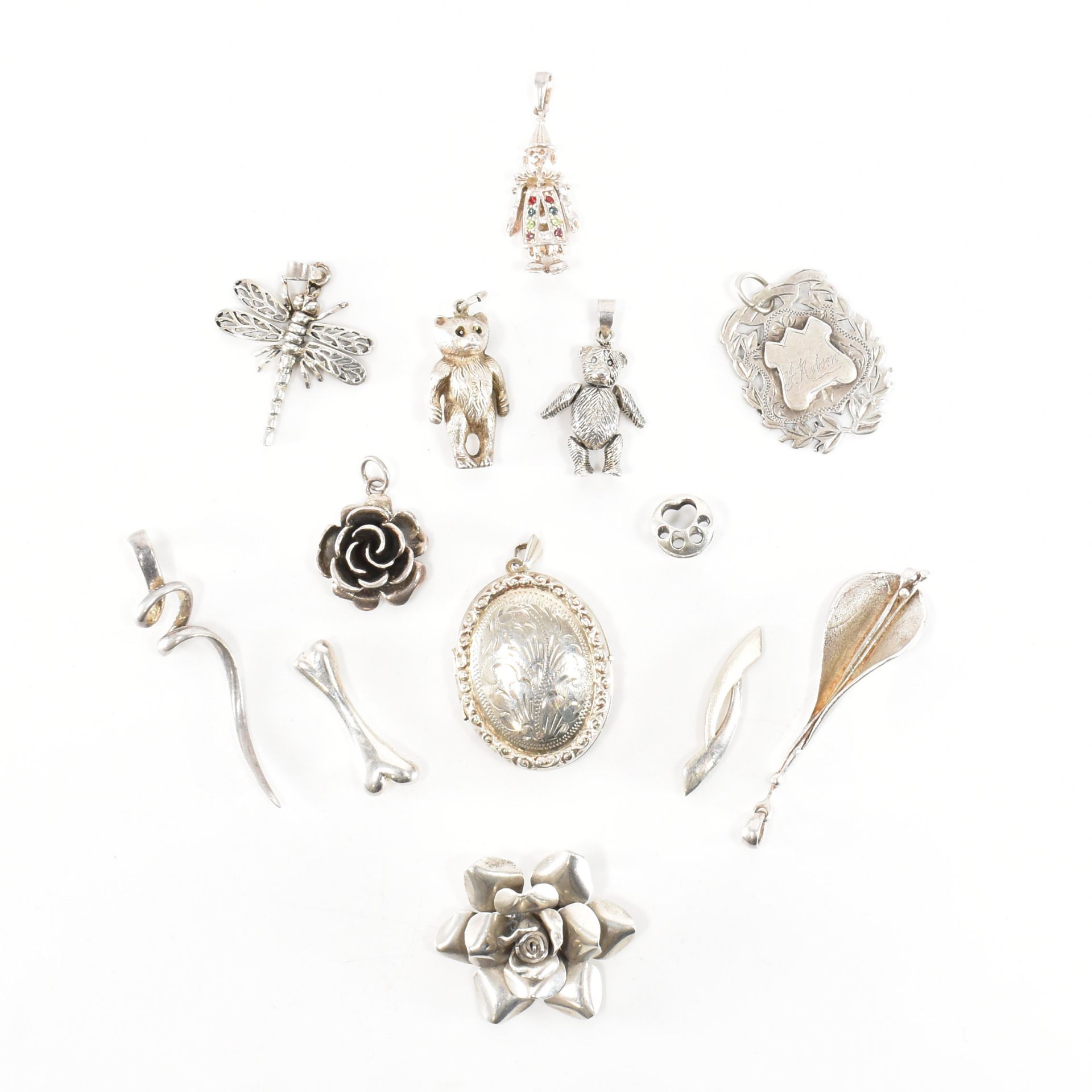 COLLECTION OF ASSORTED 925 SILVER PENDANTS