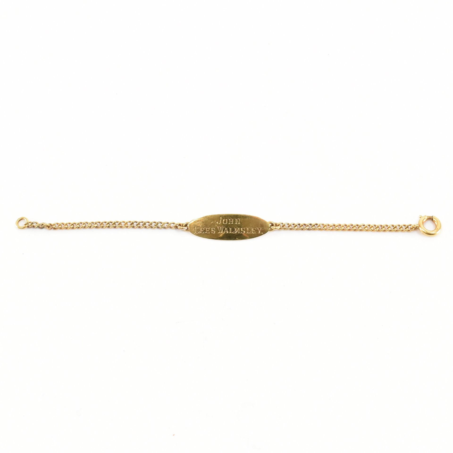 9CT GOLD ID BRACELET