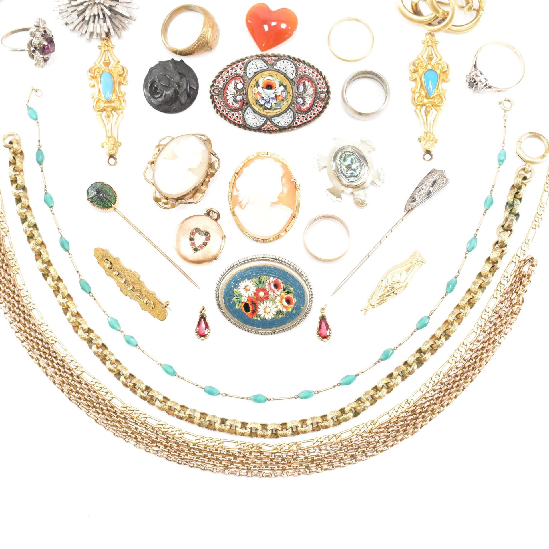 ASSORTED COLLECTION OF ANTIQUE & LATER JEWELLERY - Image 2 of 5