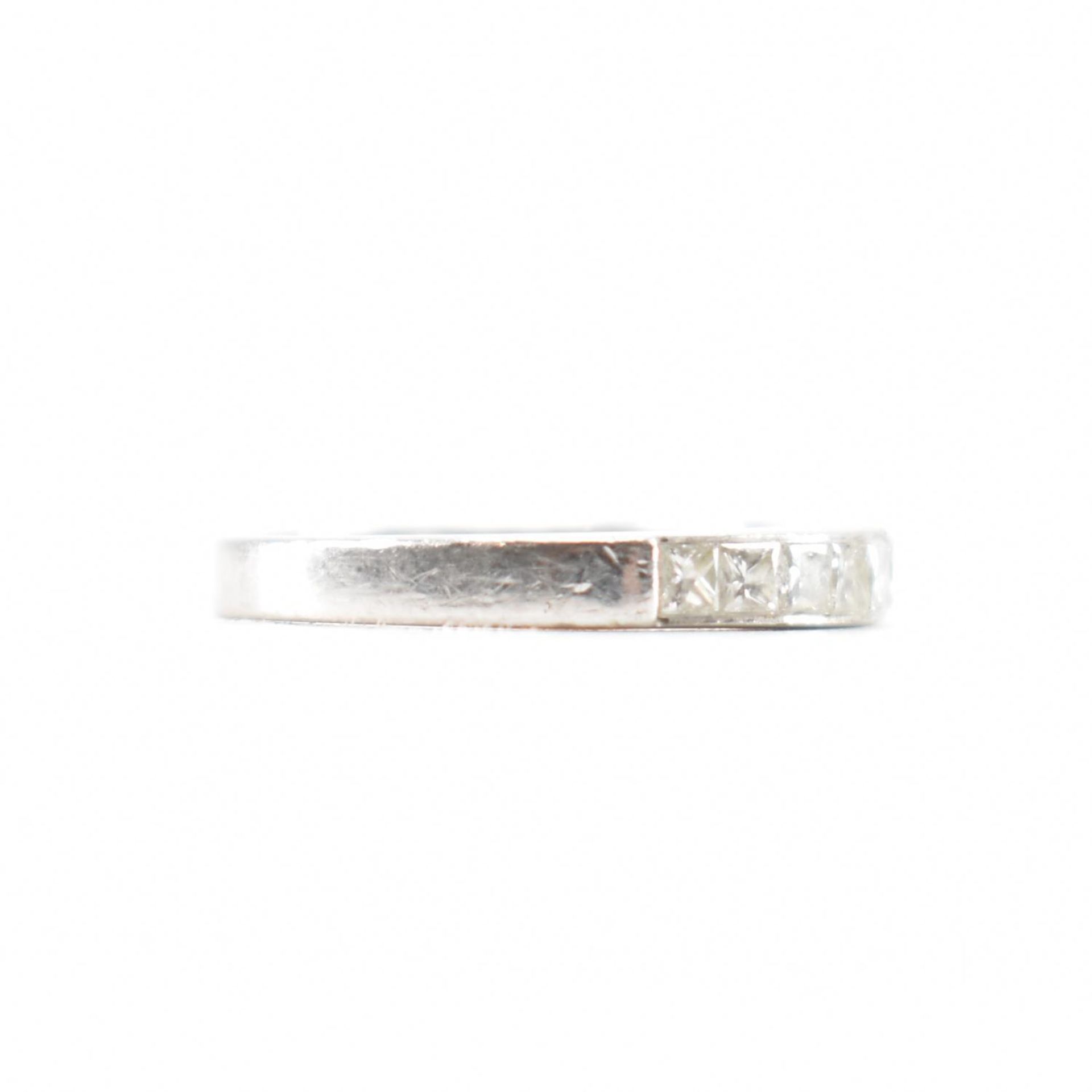 PLATINUM & DIAMOND HALF ETERNITY RING - Image 4 of 8