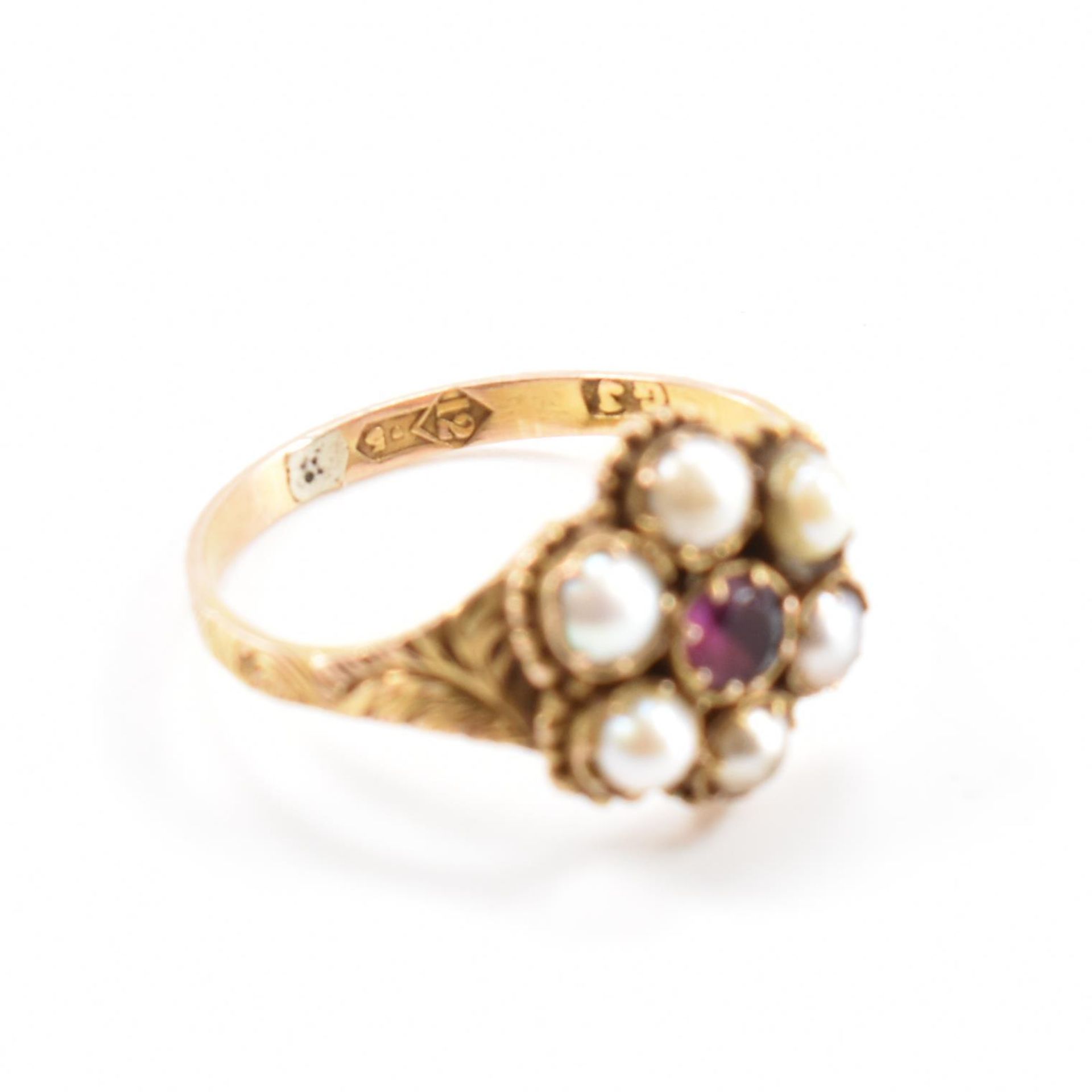 TWO 19TH CENTURY GOLD & GEM SET RINGS - Image 5 of 8