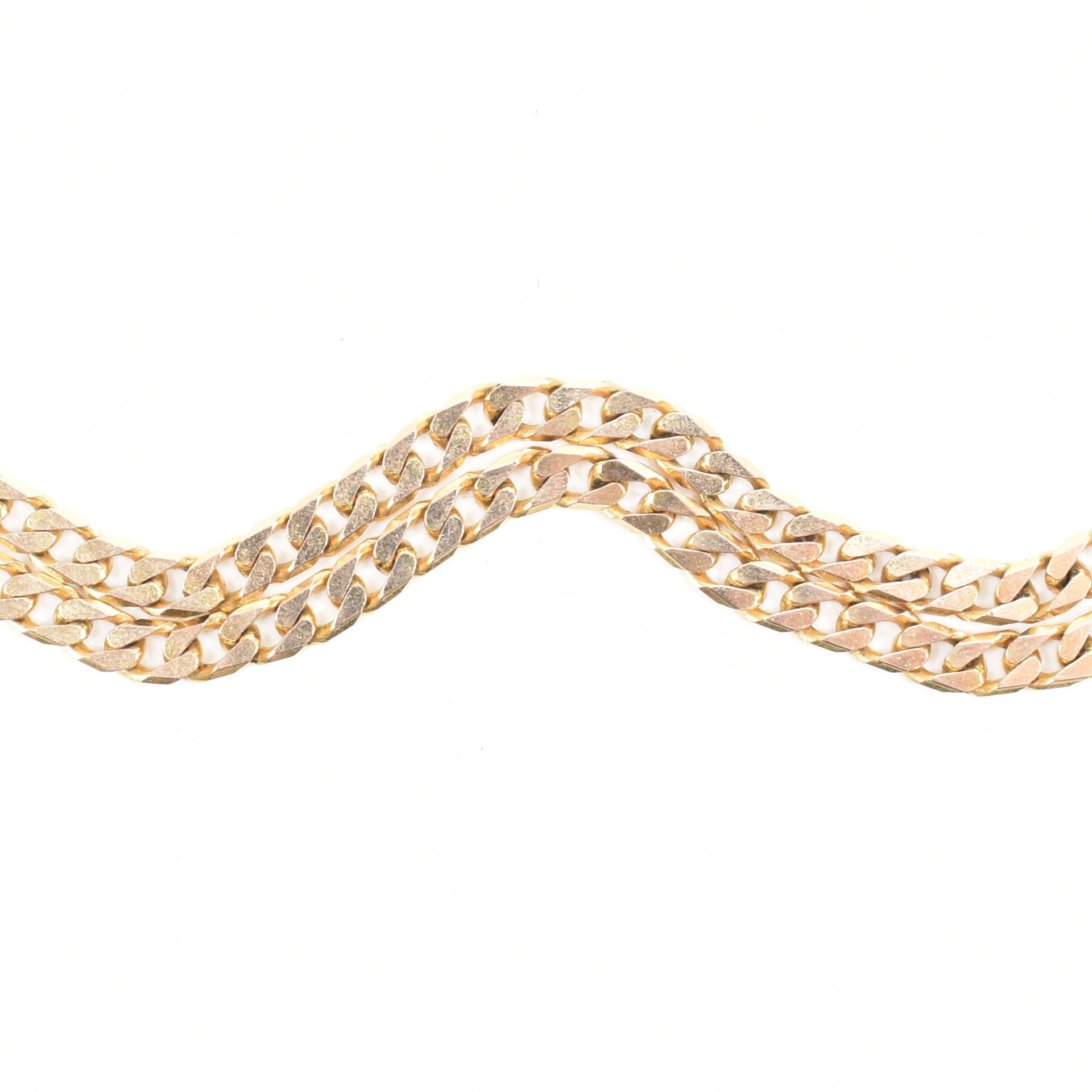 HALLMARKED 9CT GOLD CURB LINK CHAIN NECKLACE