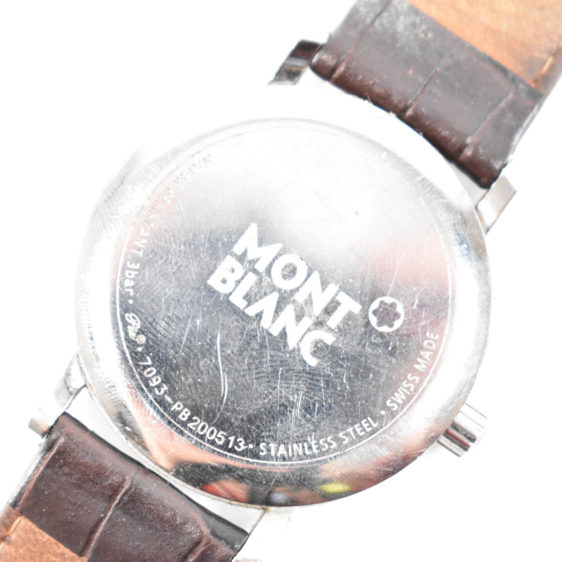 MONTBLANC WATER RESISTANT STAINLESS STEEL WATCH - Image 5 of 7