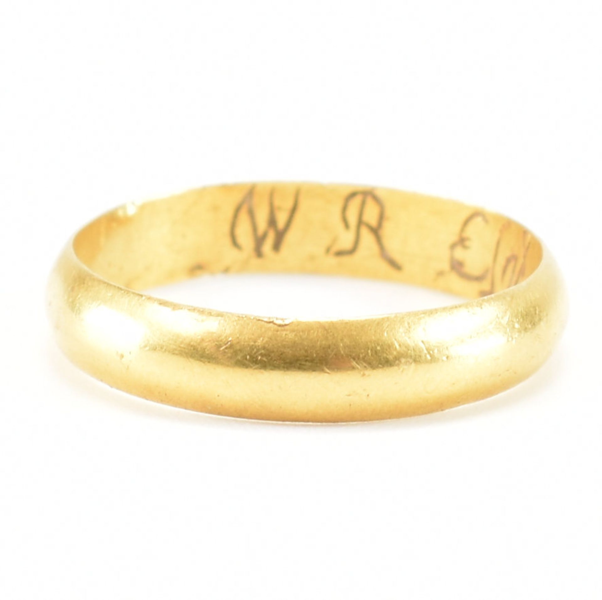 ANTIQUE GOLD MEMENTO MORI RING - Image 5 of 9