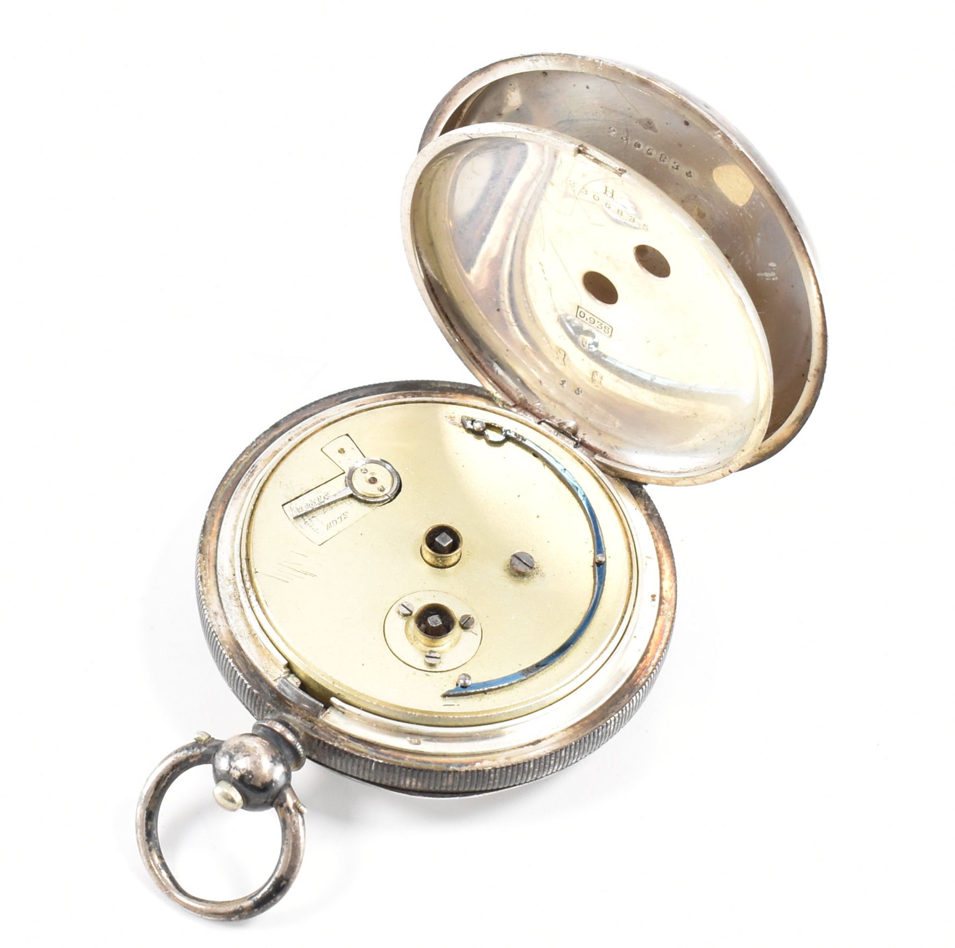 TWO HALLMARKED SILVER POCKET WATCHES - Image 3 of 7