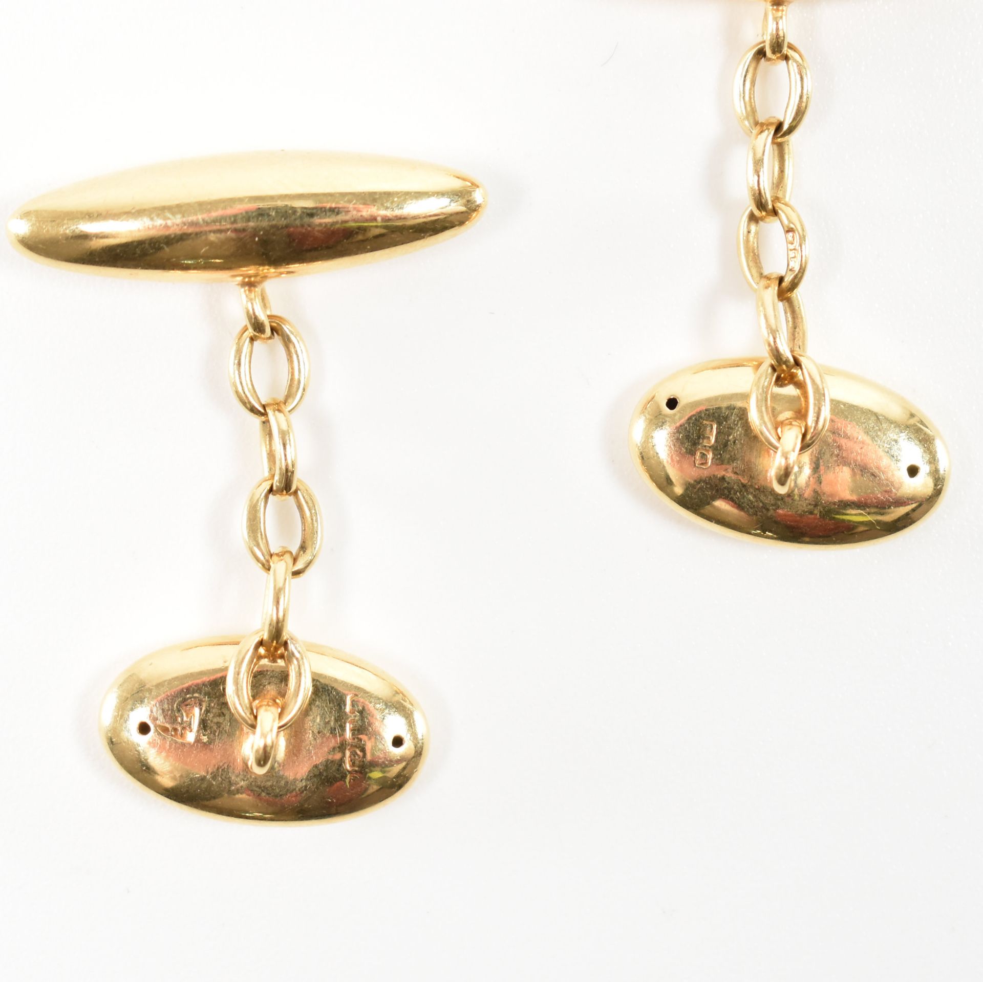 HALLMARKED 18CT GOLD CUFFLINKS - Image 5 of 5