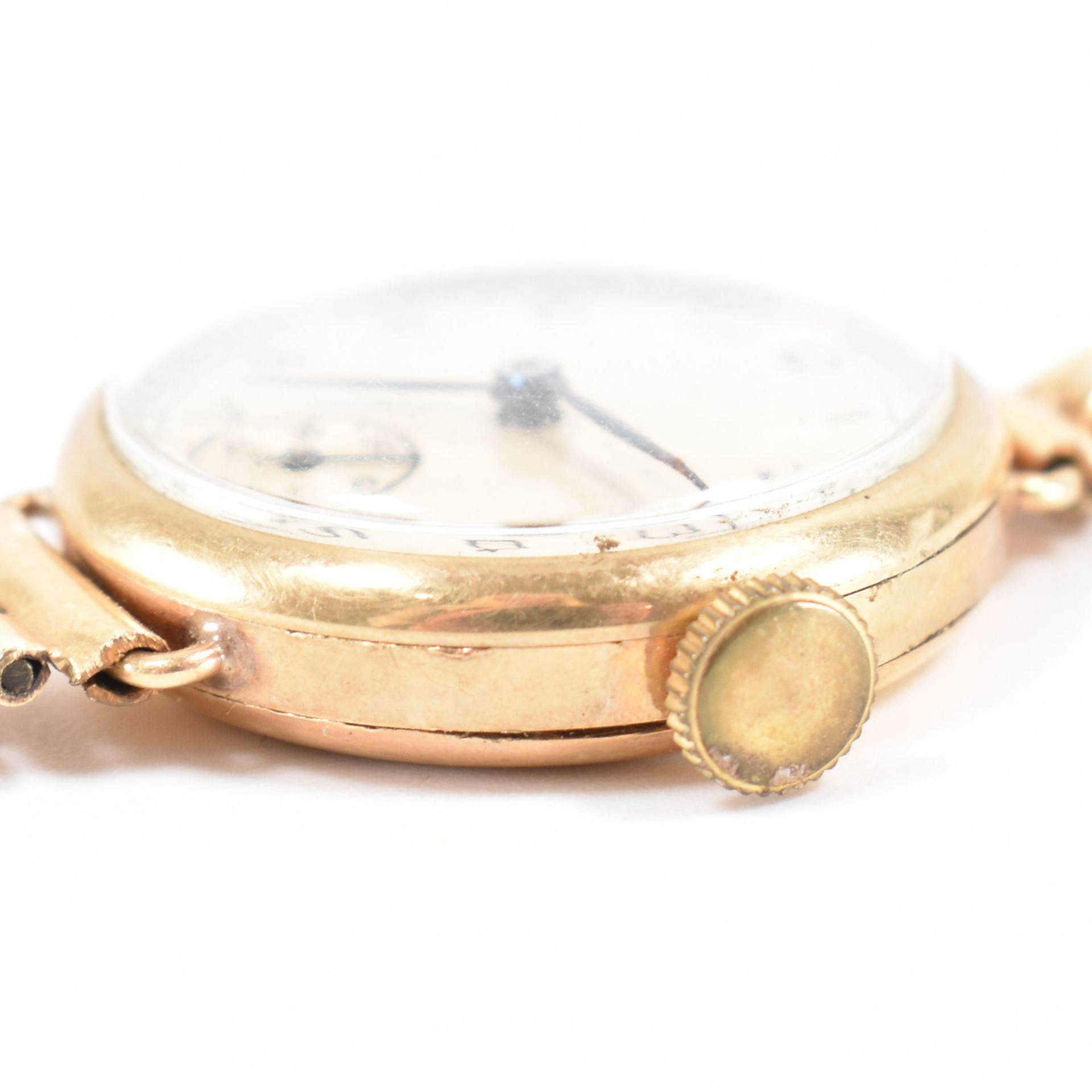 1940S HALLMARKED 9CT GOLD WRIST WATCH - Image 3 of 5