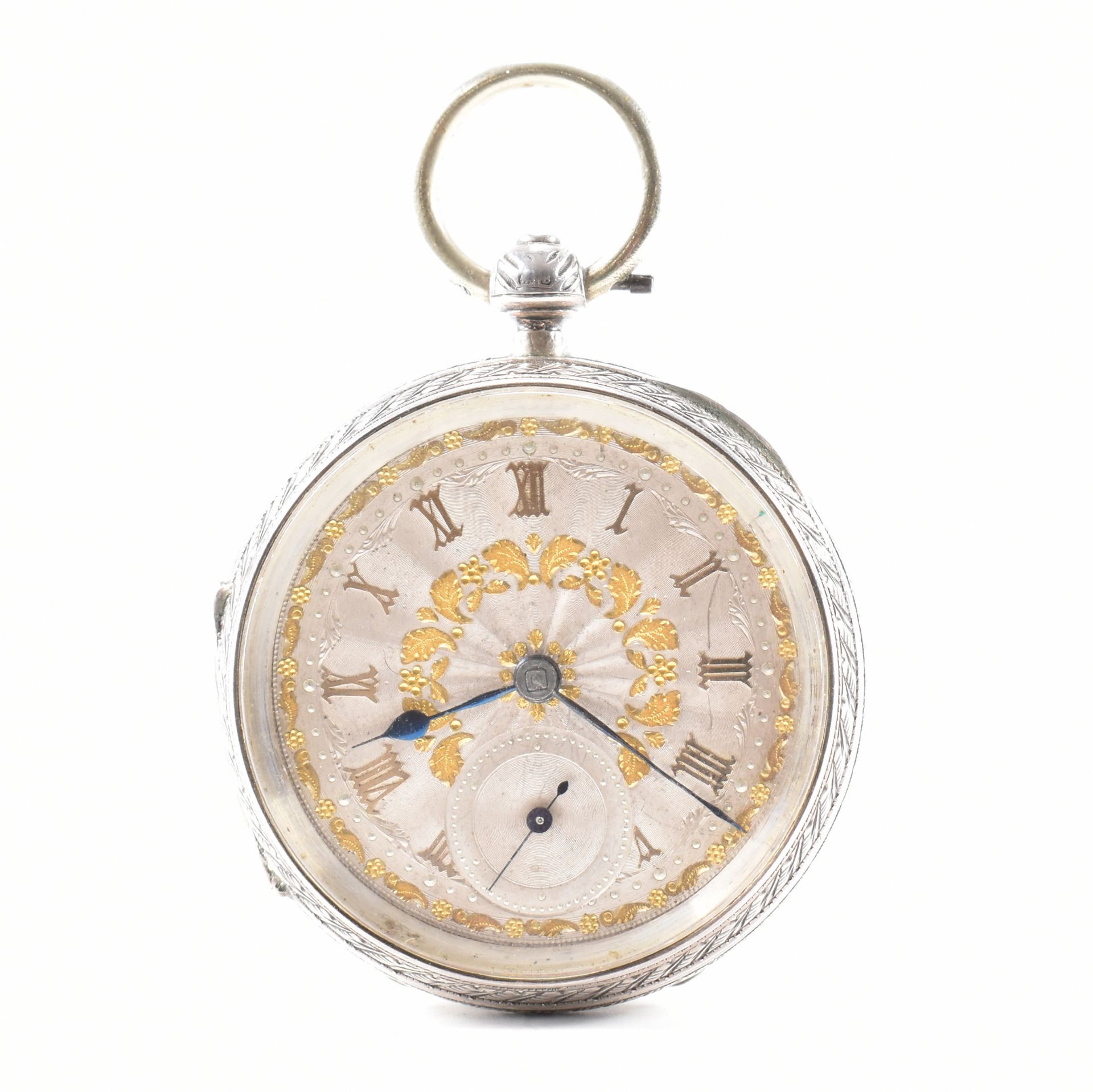 VICTORIAN SILVER OPEN FACE POCKET WATCH