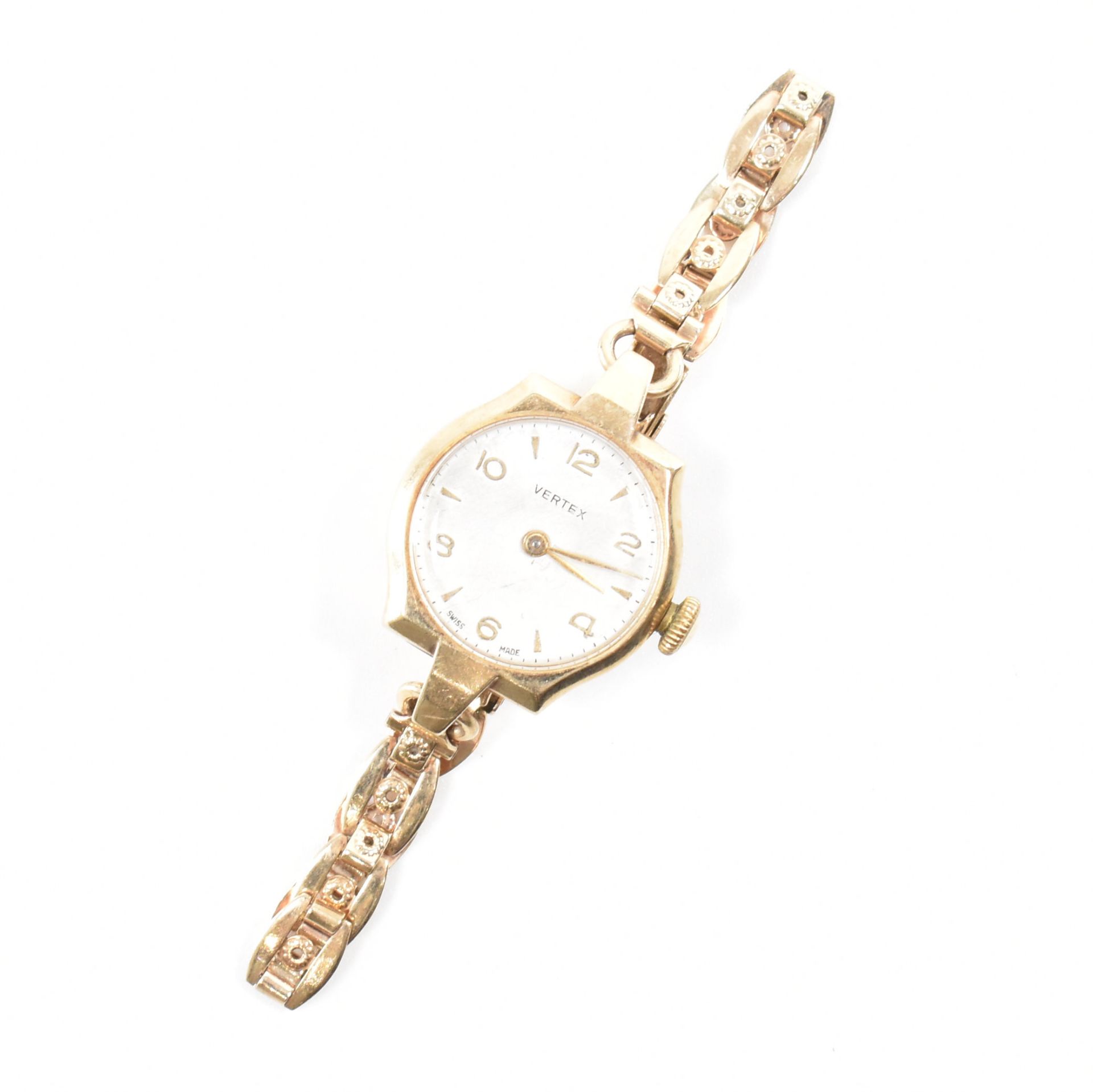 HALLMARKED 9CT GOLD VERTEX COCKTAIL WATCH