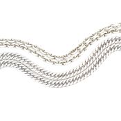 TWO 925 SILVER CHAIN NECKLACES