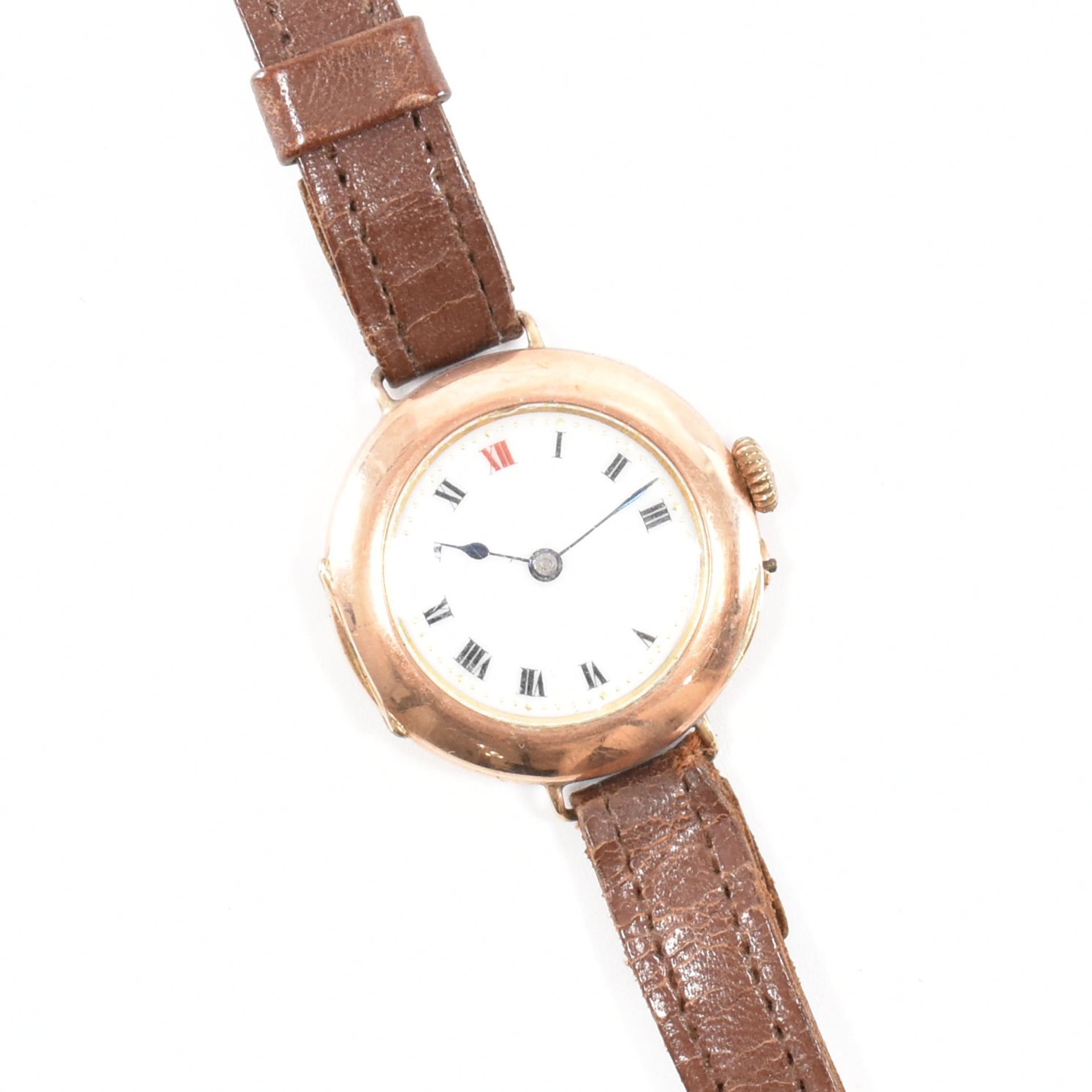 HALLMARKED 9CT GOLD EARLY 20TH CENTURY WATCH