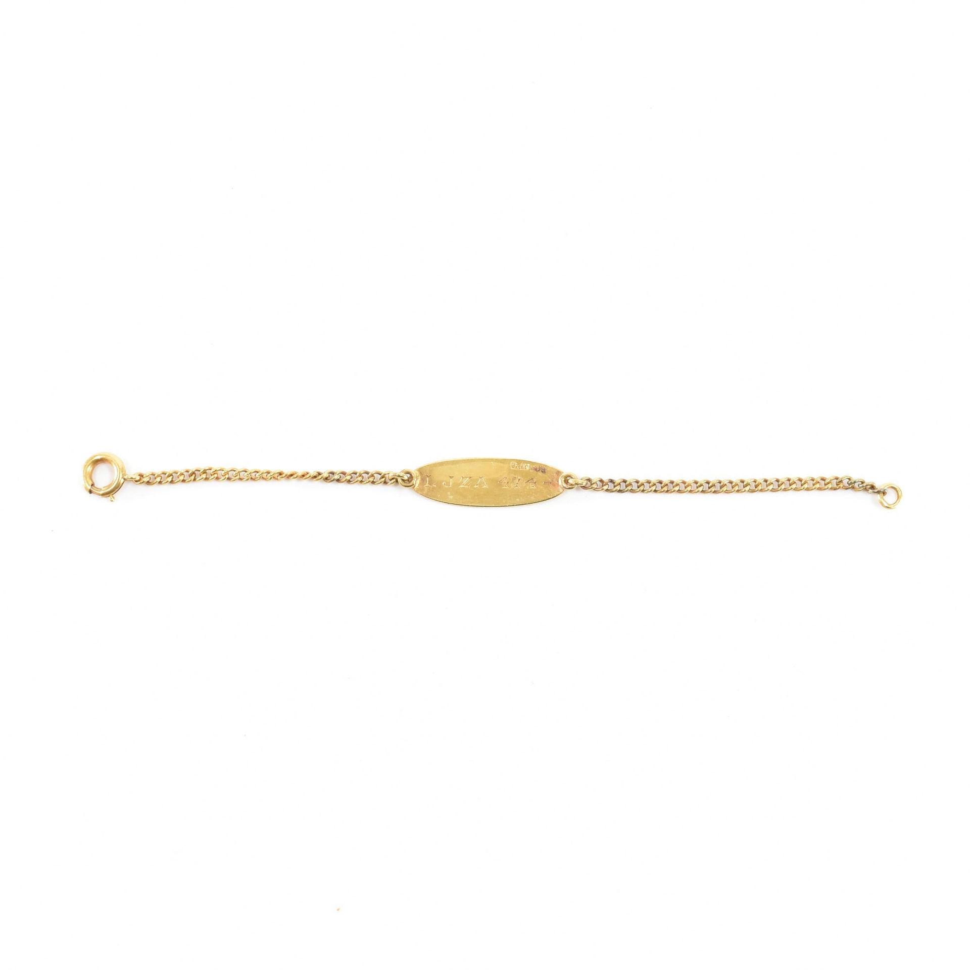 9CT GOLD ID BRACELET - Bild 2 aus 3