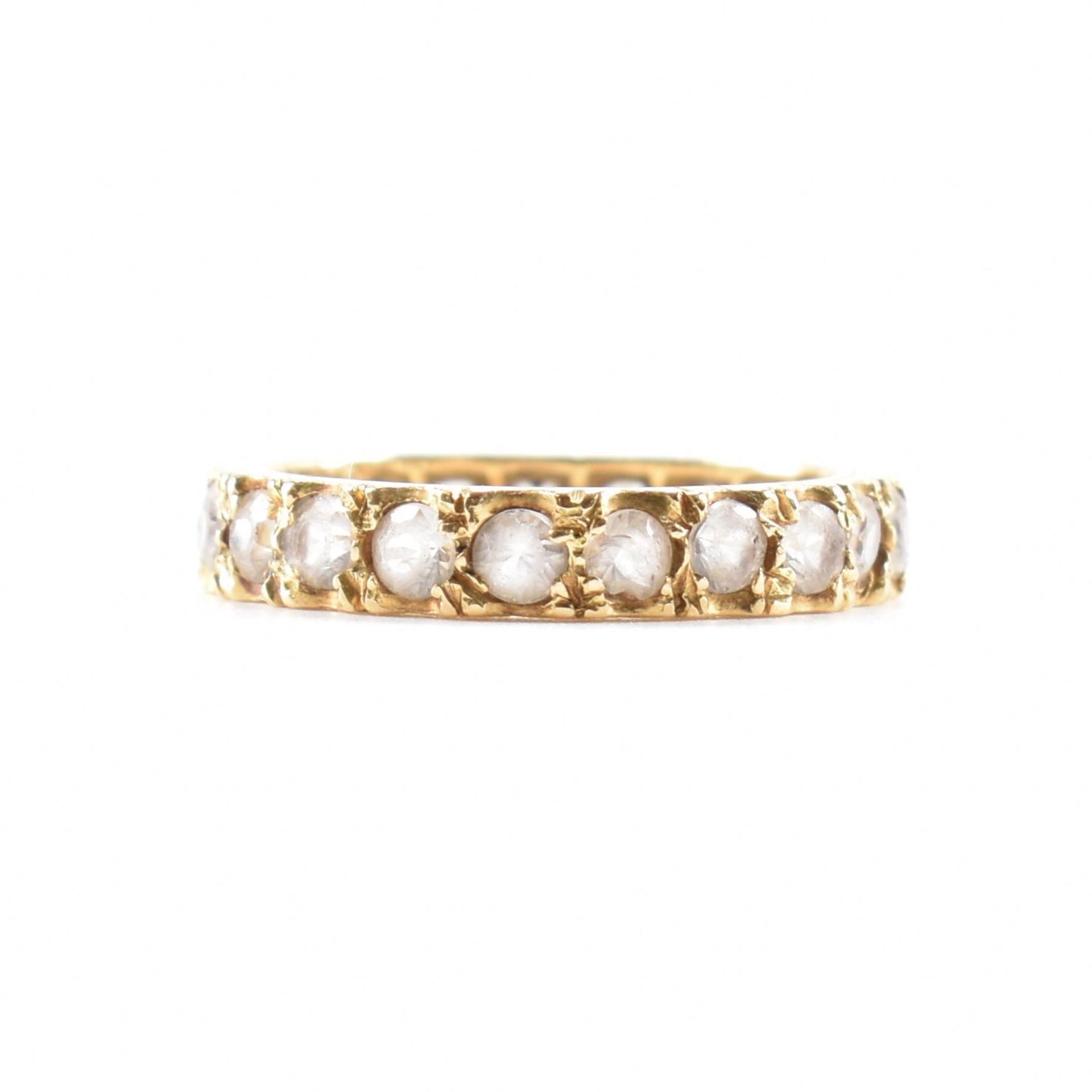 18CT GOLD ETERNITY RING - Image 2 of 6