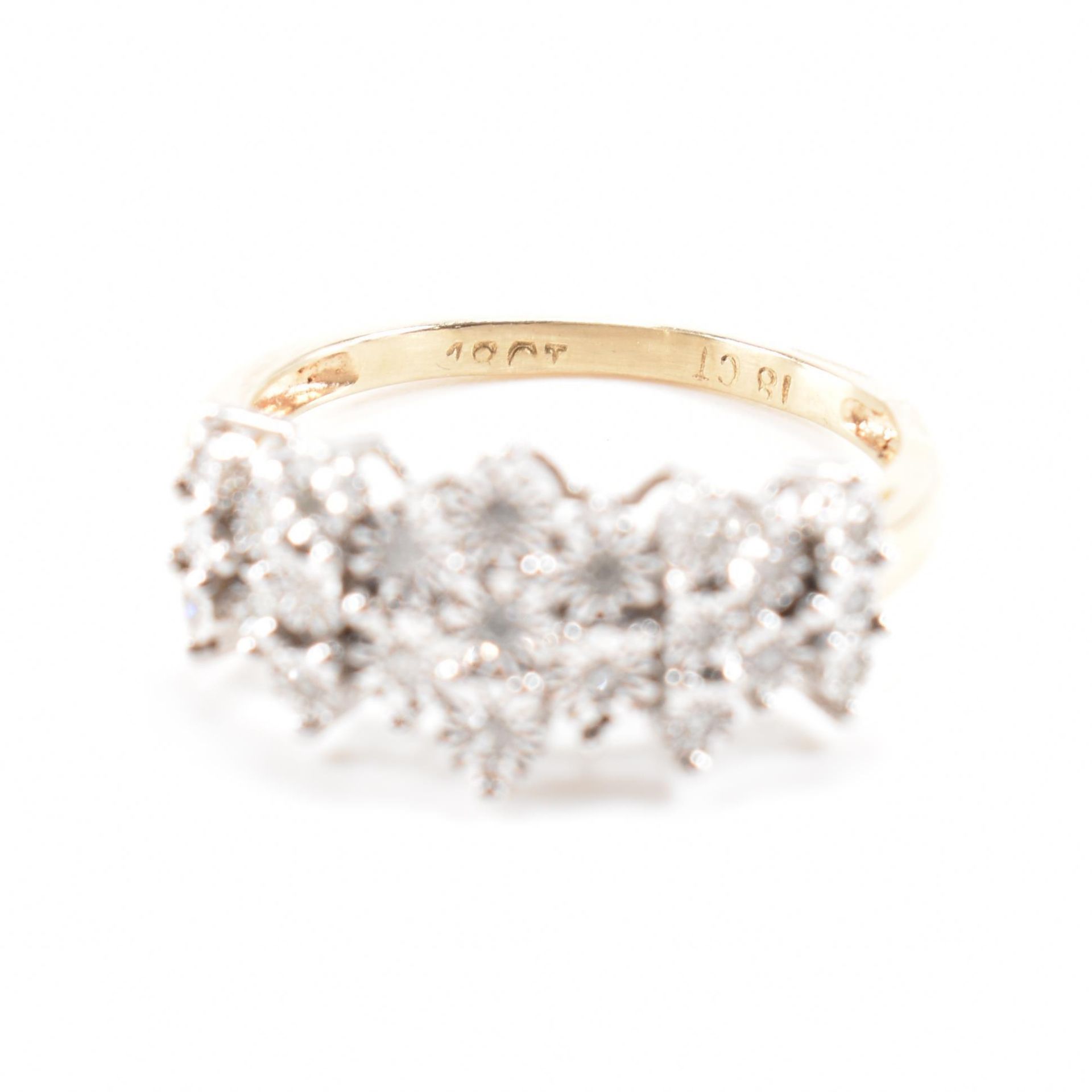 GOLD & DIAMOND CLUSTER RING - Bild 8 aus 9