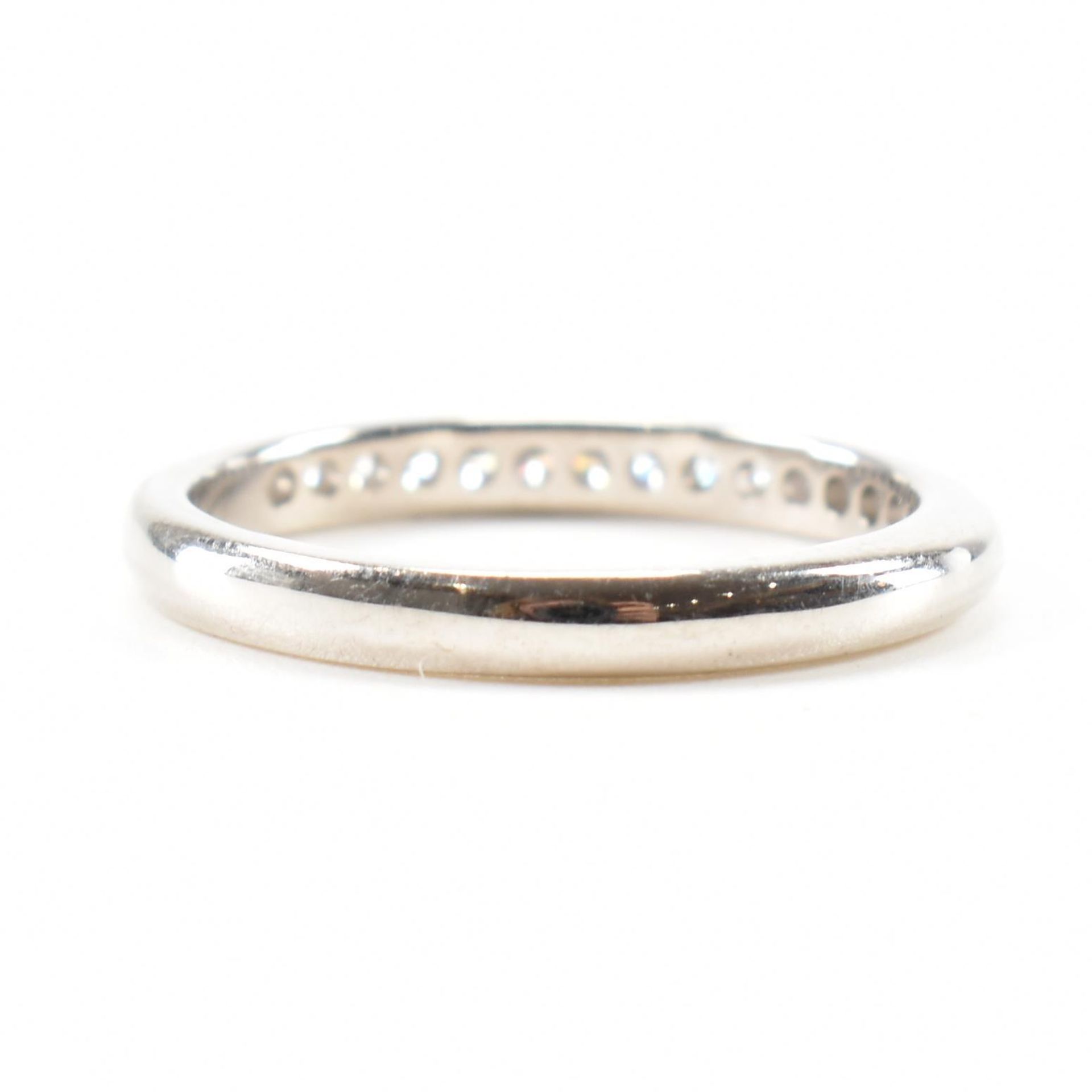 HALLMARKED 950 PLATINUM & DIAMOND HALF ETERNITY RING - Image 3 of 10