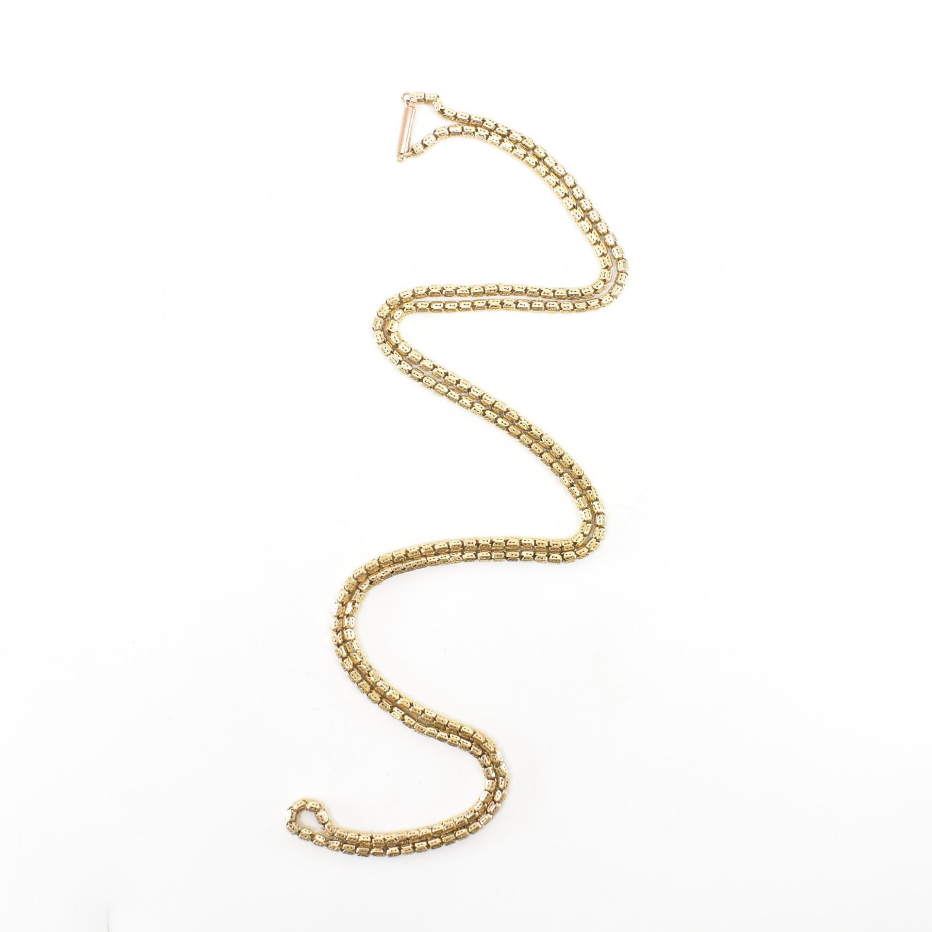 VINTAGE 9CT GOLD FANCY LINK CHAIN NECKLACE - Image 3 of 3