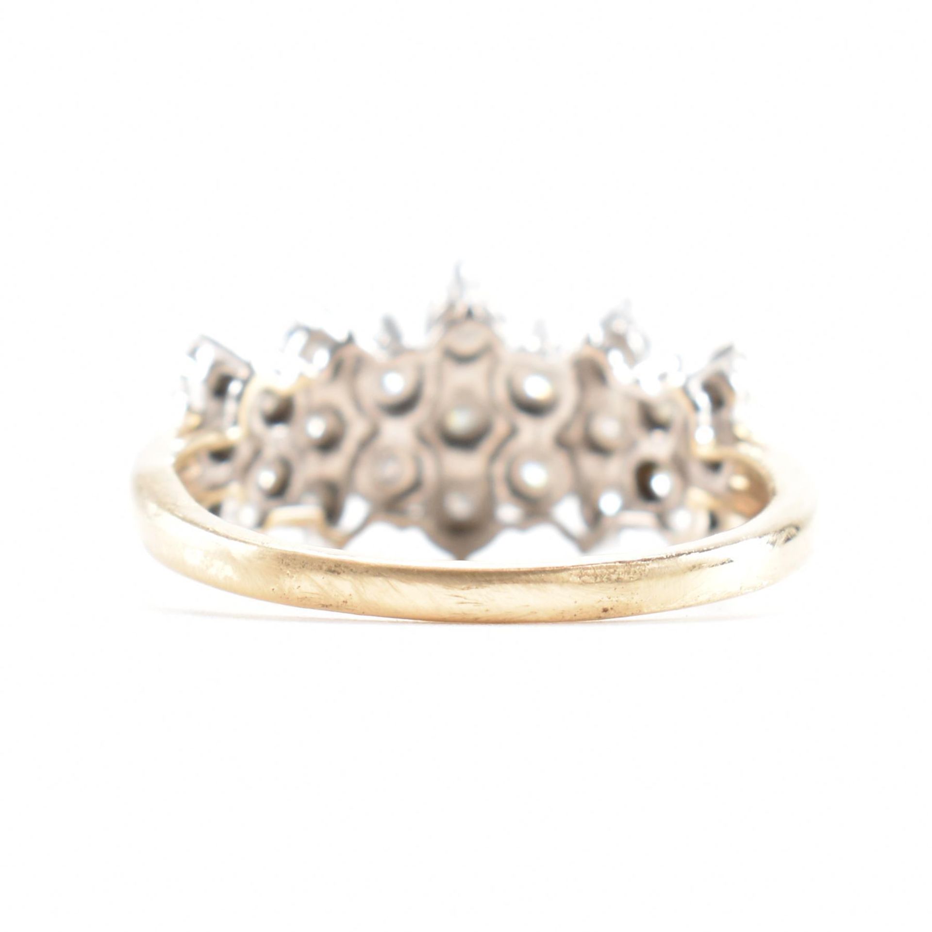 GOLD & DIAMOND CLUSTER RING - Bild 4 aus 9