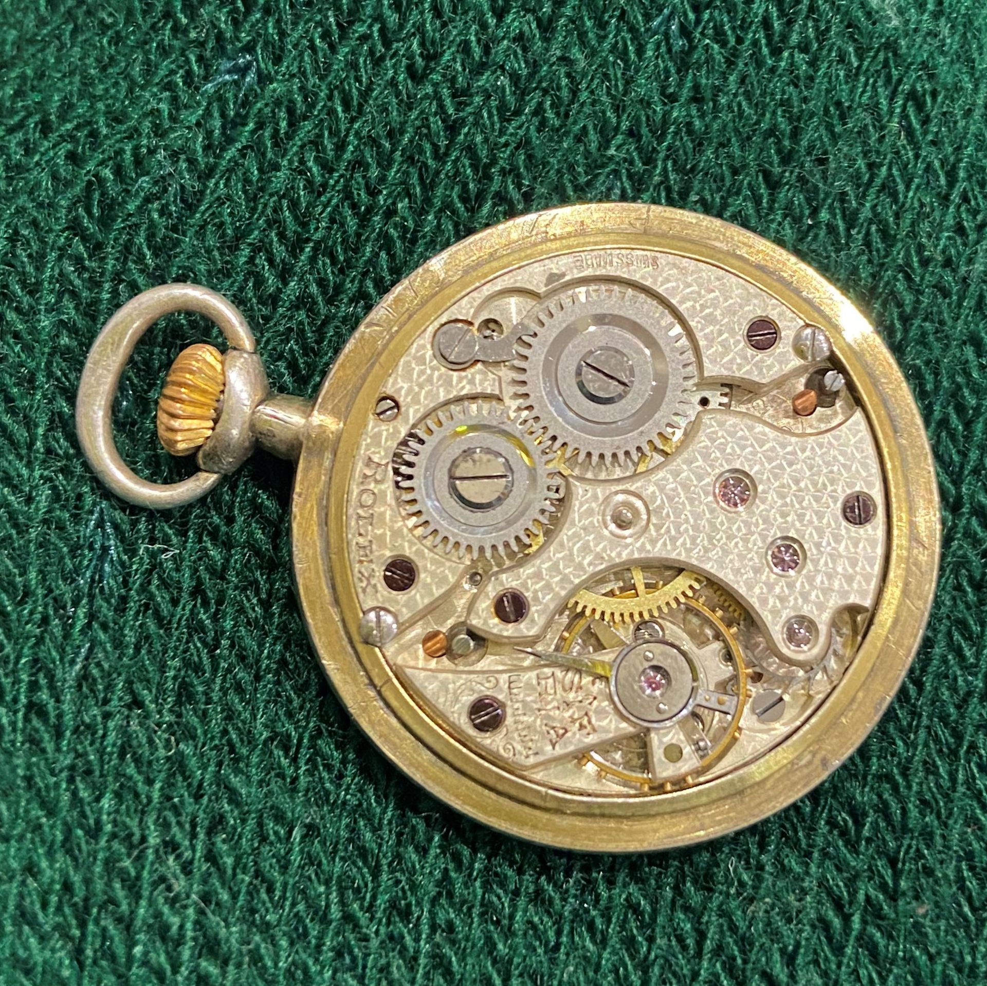 ROLEX GUILLOCHE ENAMELLED FOB WATCH - Image 5 of 6