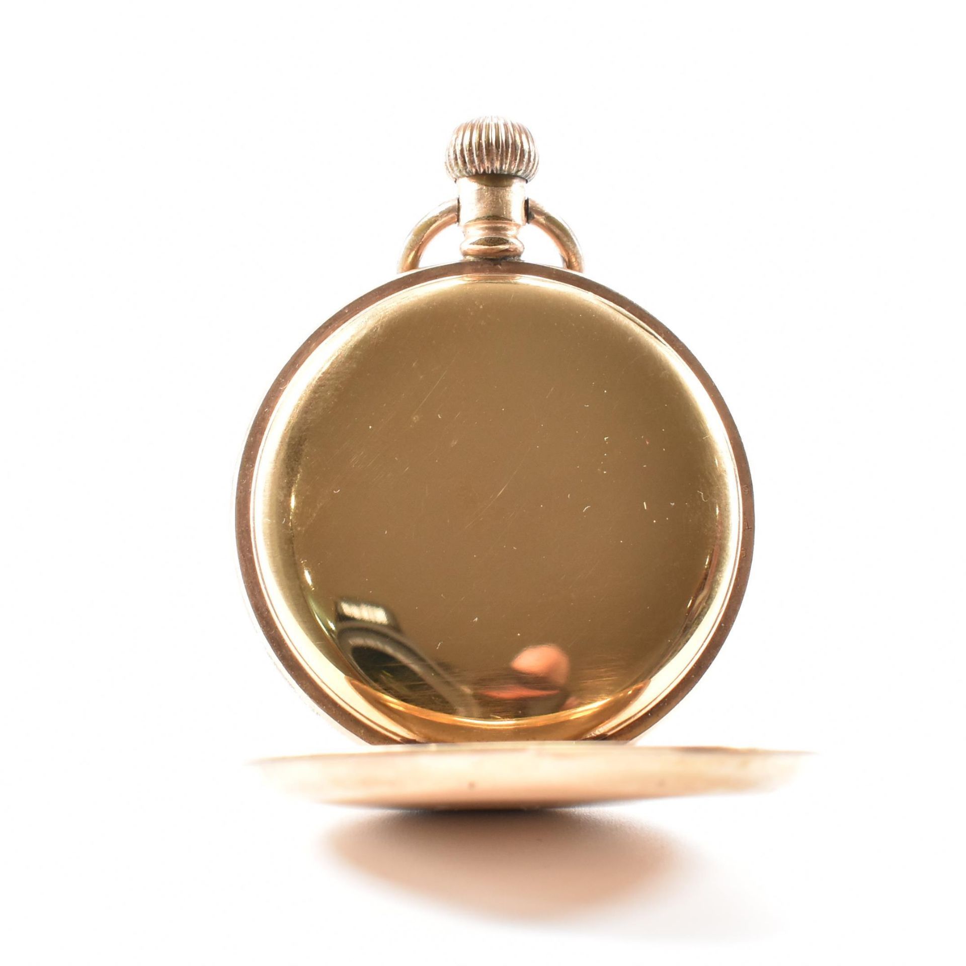 WALTHAM MARQUIS GOLD PLATED OPEN FACE POCKET WATCH - Image 3 of 7