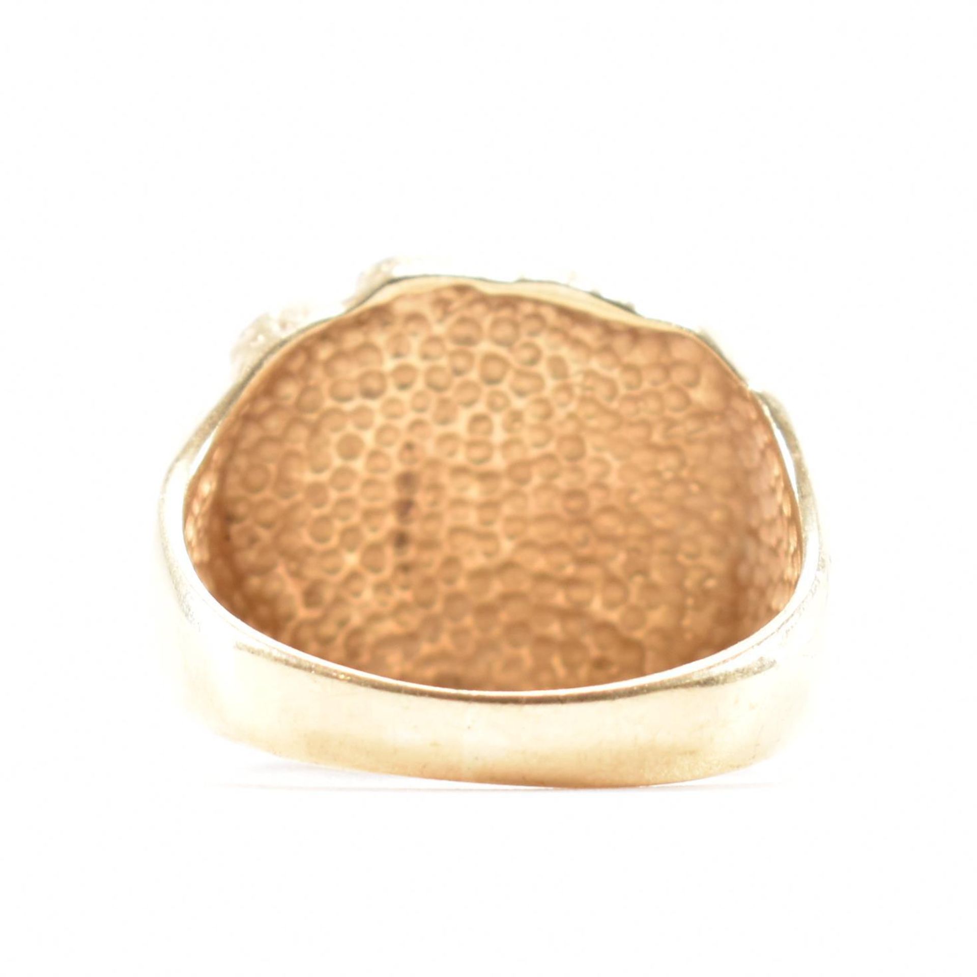 HALLMARKED 9CT GOLD NUGGET RING - Image 3 of 9