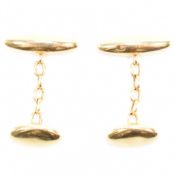 HALLMARKED 18CT GOLD CUFFLINKS