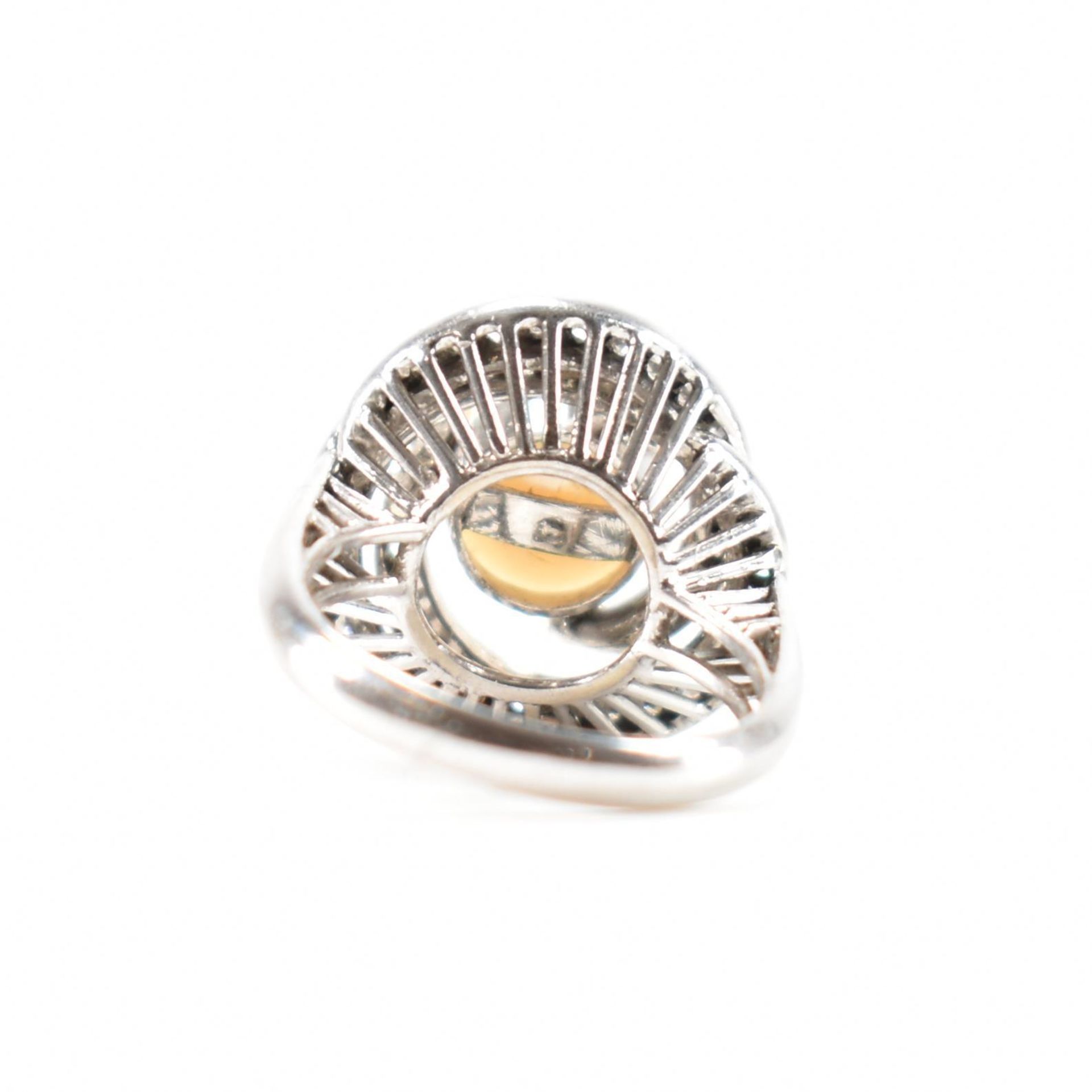 RETRO 14CT WHITE GOLD & DIAMOND DRESS RING - Image 3 of 7