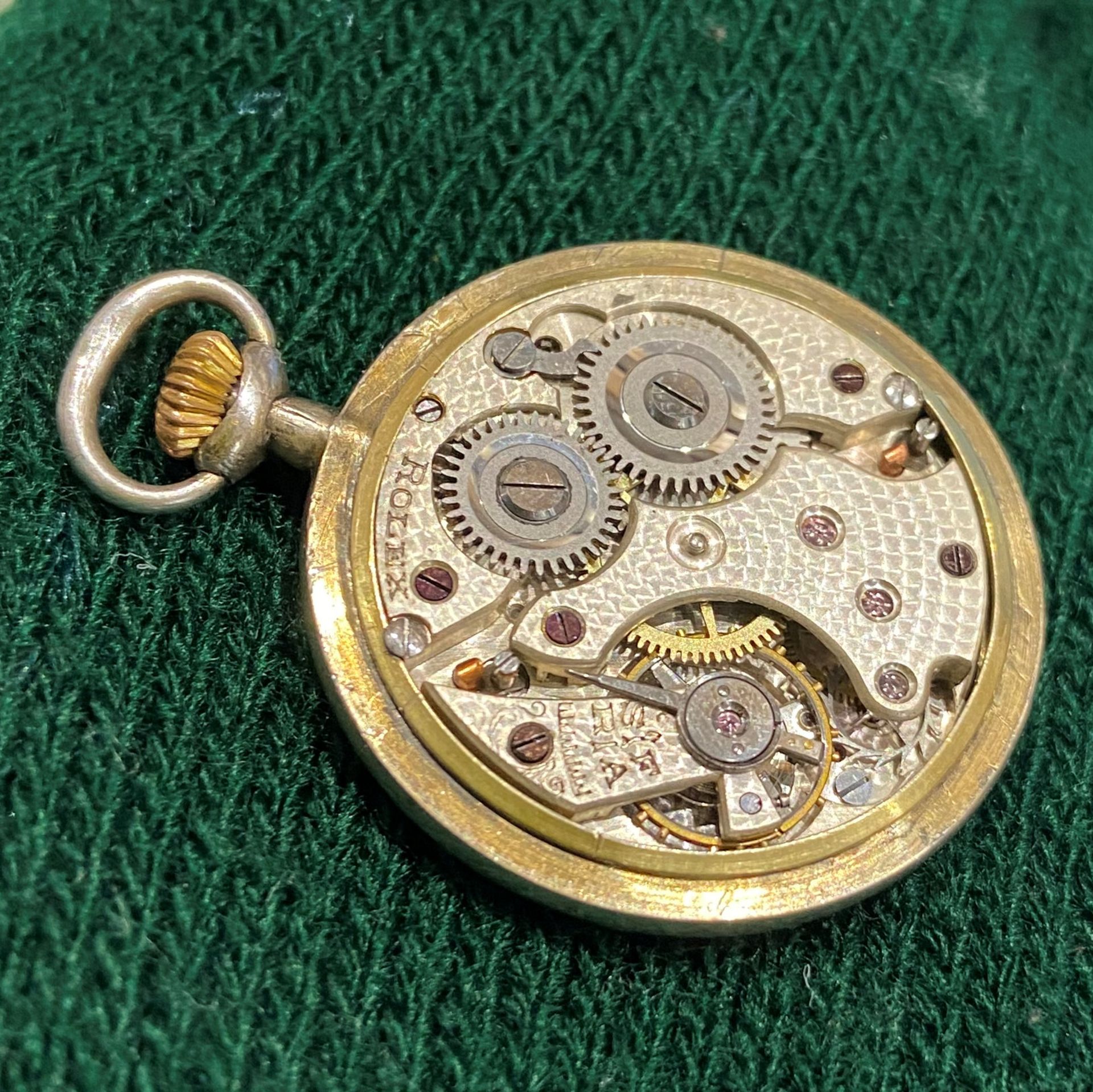 ROLEX GUILLOCHE ENAMELLED FOB WATCH - Image 6 of 6