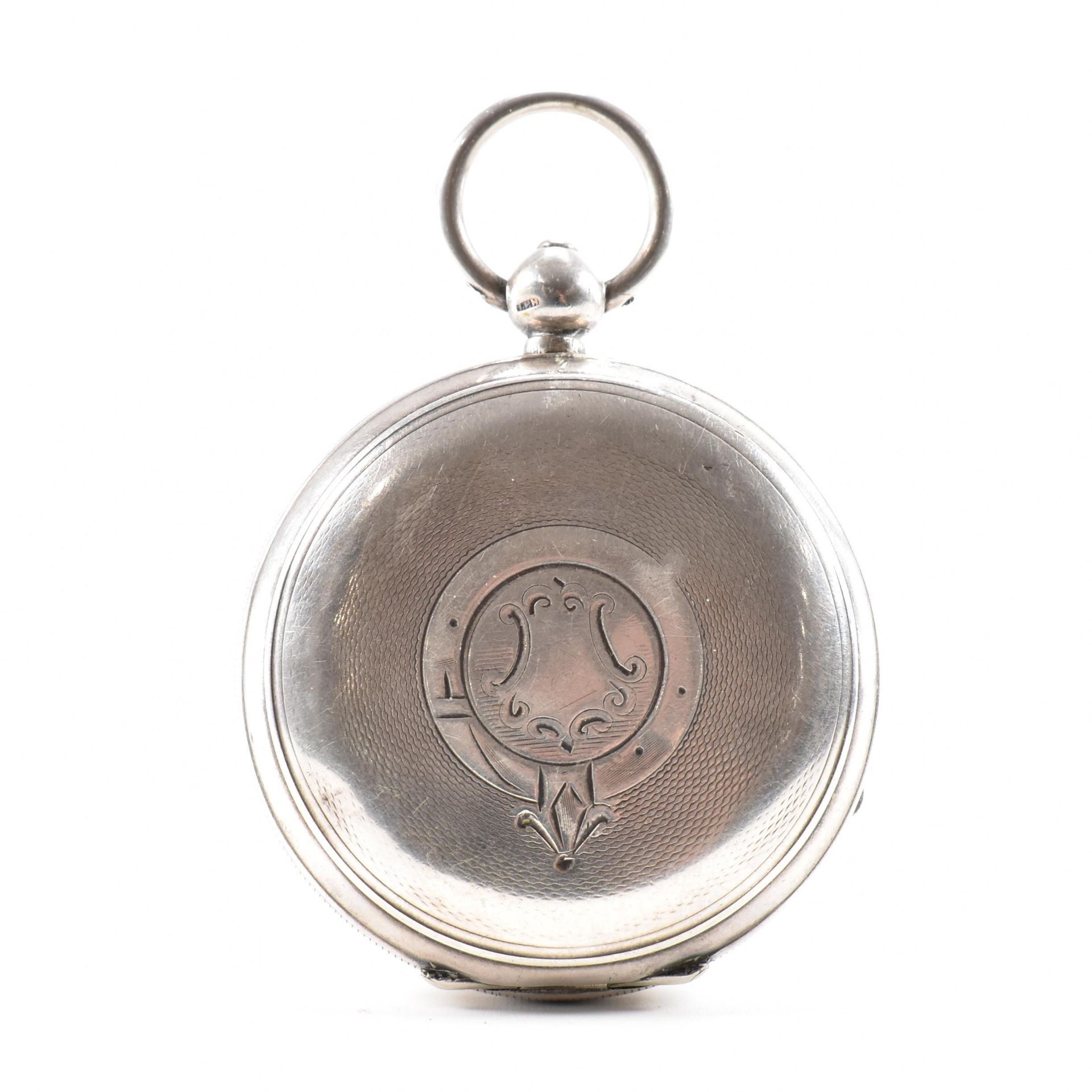 EDWARDIAN SILVER HALLMARKED J G GRAVES POCKET WATCH - Bild 3 aus 7