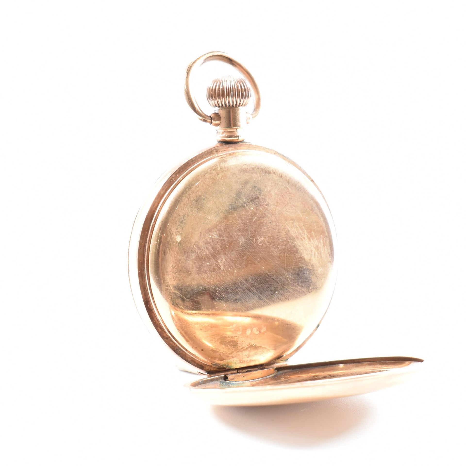 WALTHAM GOLD PLATED HALF HUNTER POCKET WATCH - Image 4 of 7