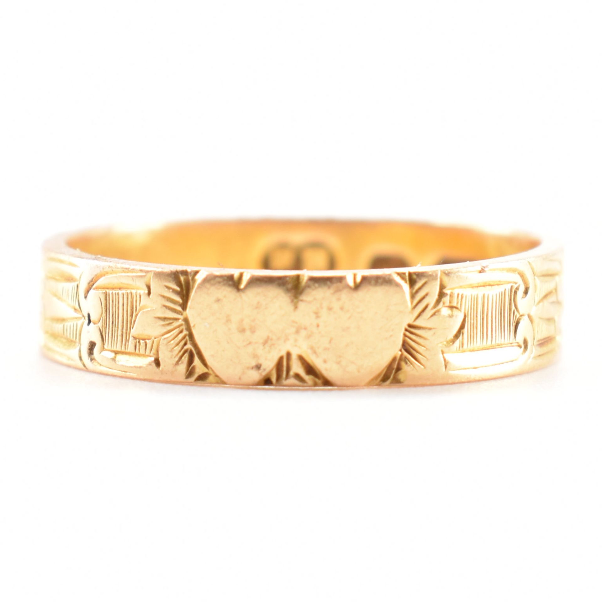 HALLMARKED 18CT GOLD TWIN HEART RING