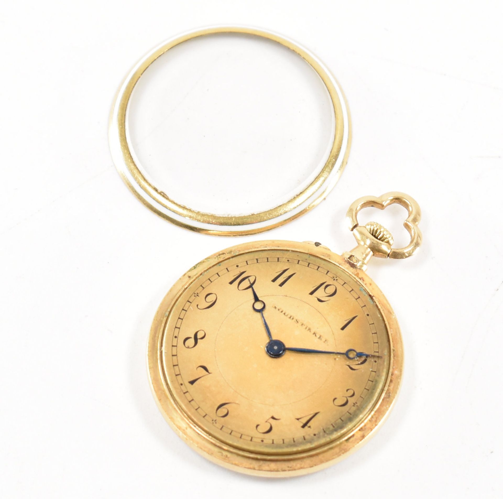 1920S FRENCH GOLD ENAMEL FOB WATCH - Image 3 of 6