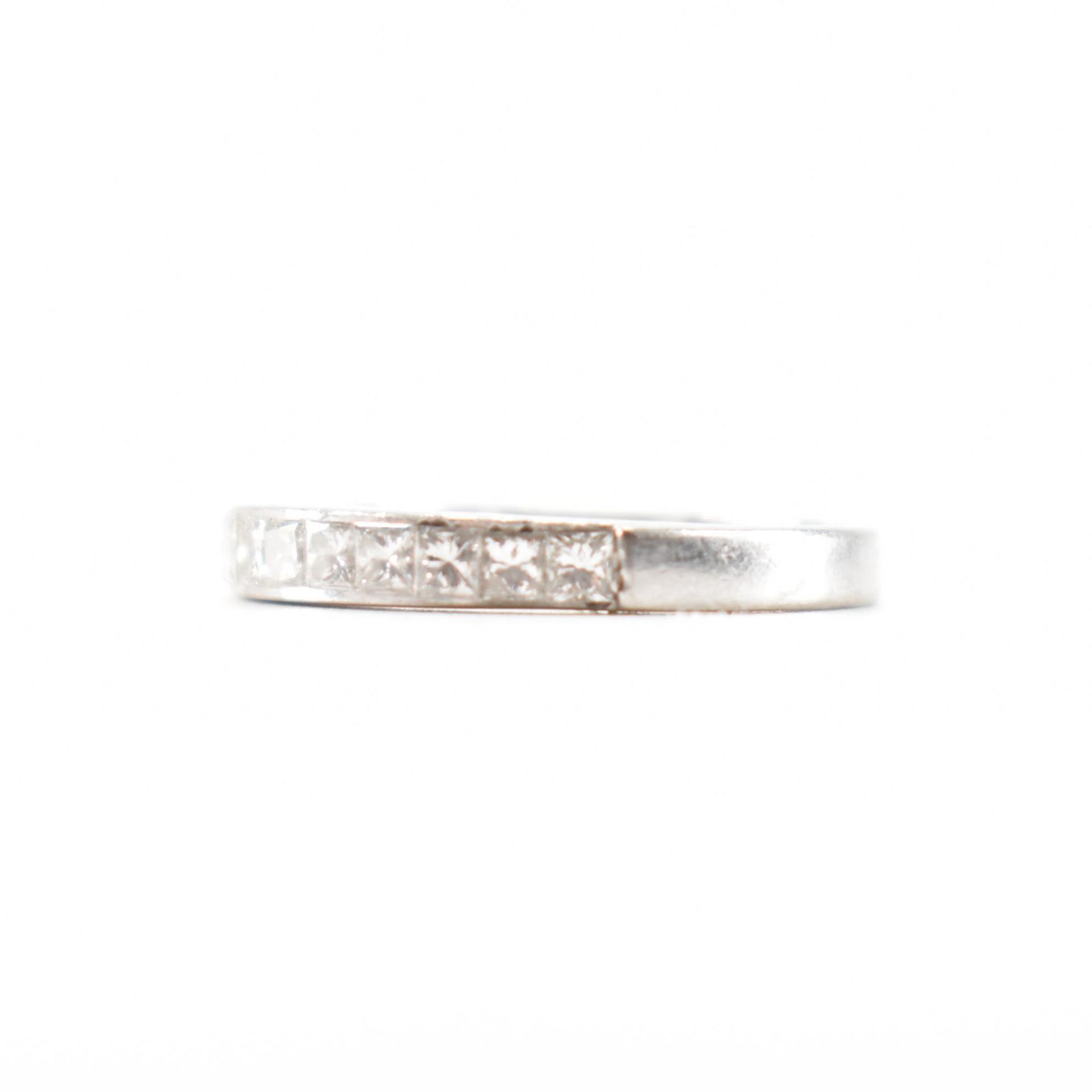 PLATINUM & DIAMOND HALF ETERNITY RING - Image 2 of 8