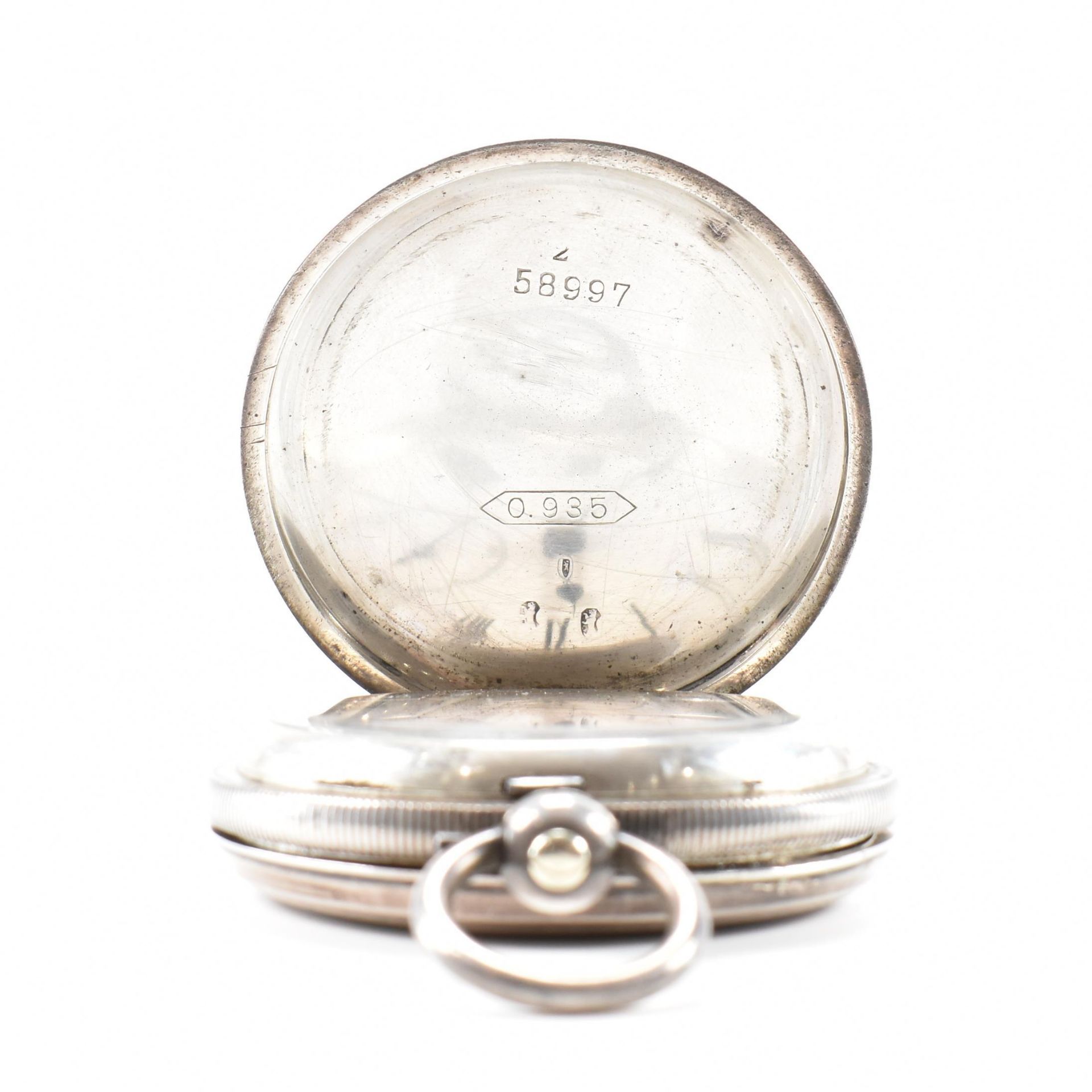 ANTIQUE SWISS SILVER FULL HUNTER POCKET WATCH - Image 3 of 8