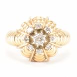 VINTAGE FRENCH DIAMOND CLUSTER RING