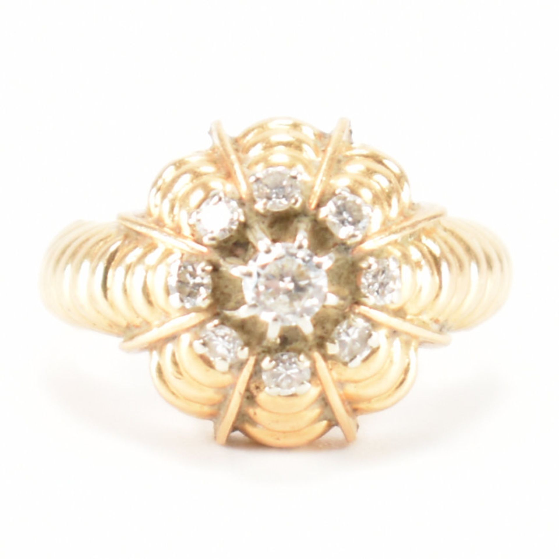 VINTAGE FRENCH DIAMOND CLUSTER RING