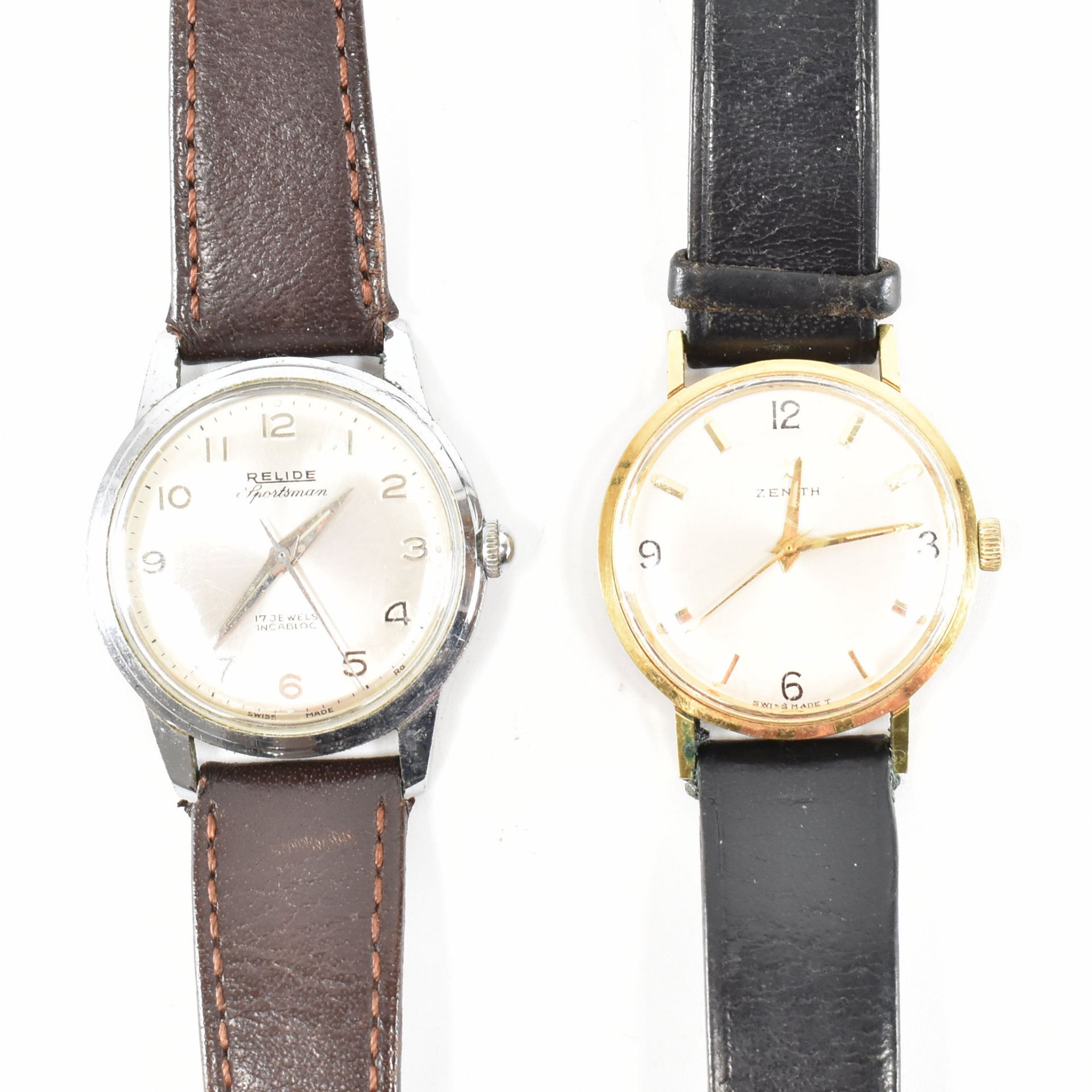 GENTLEMANS ZENITH WRISTWATCH & RELIDE SPORTSMAN WATCH