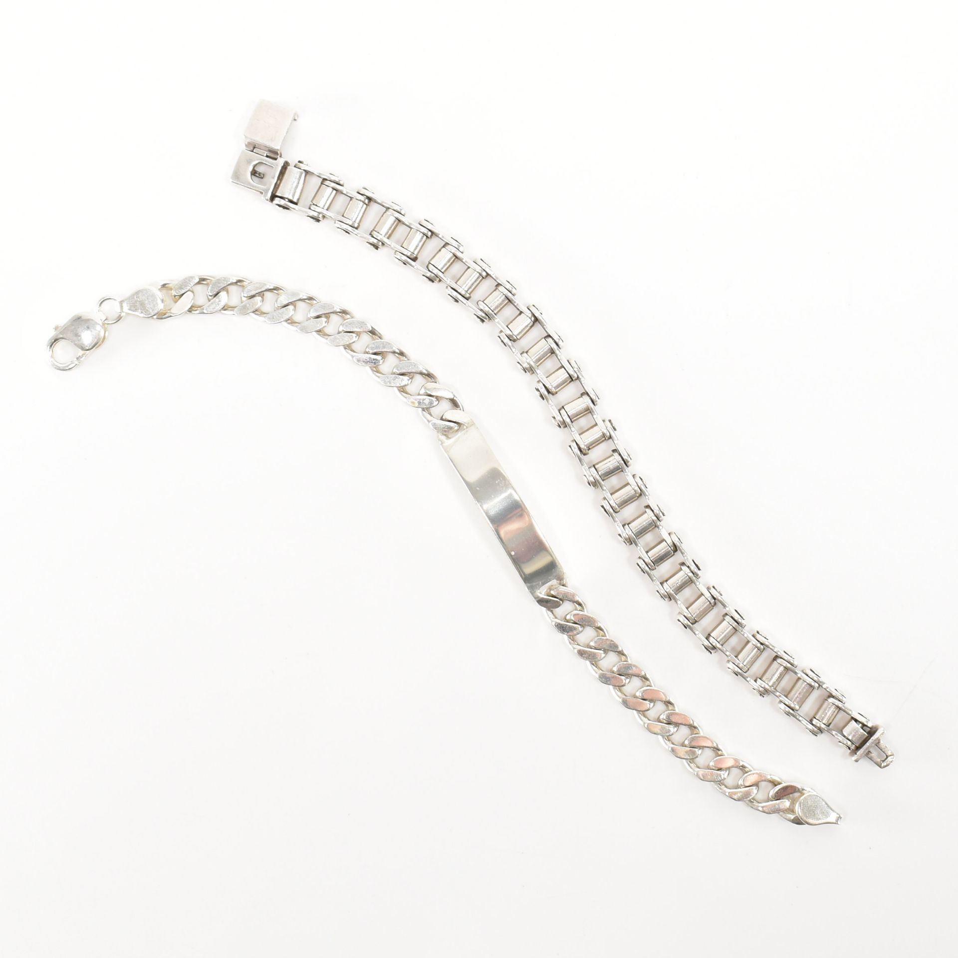 TWO 925 SILVER CHAIN BRACELETS - Image 2 of 4