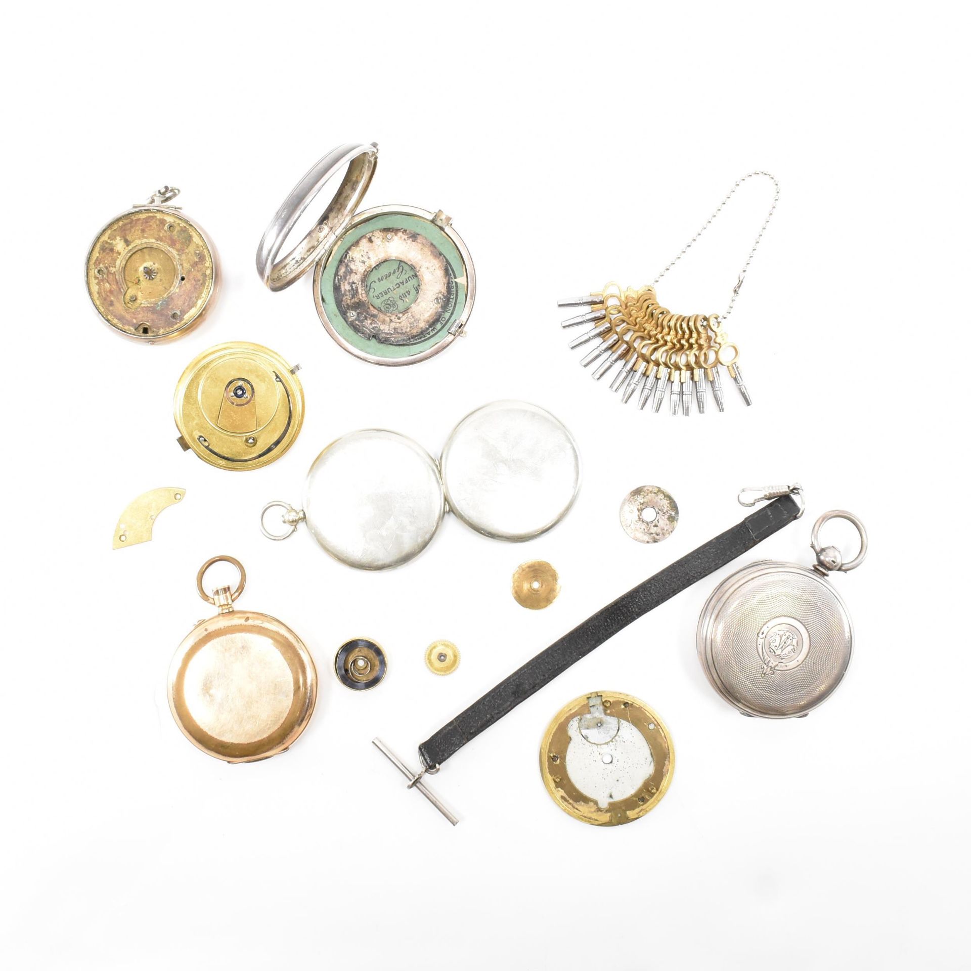 ASSORTED POCKET WATCH PARTS & KEYS - Image 4 of 4